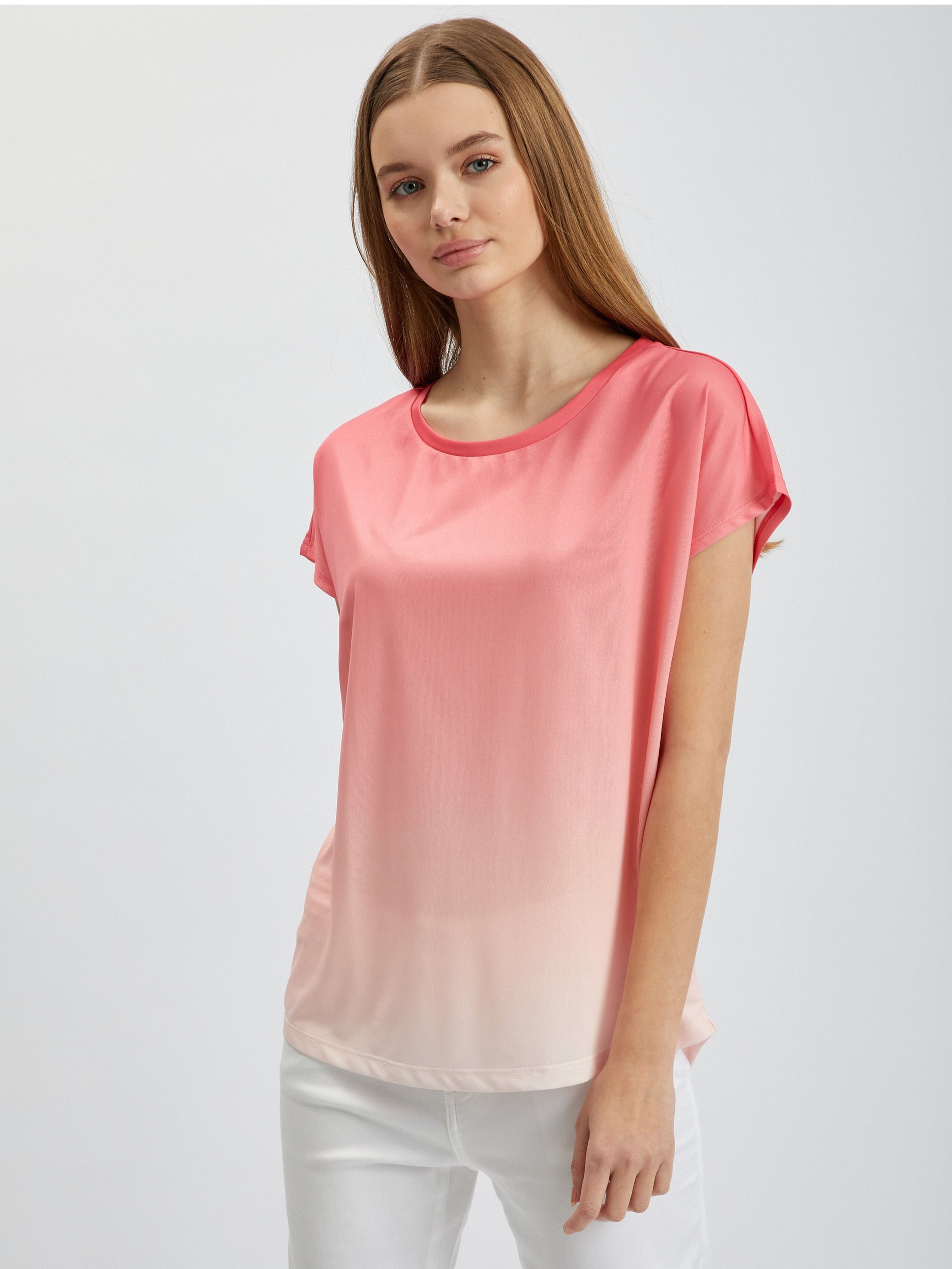 Růžové dámské tričko ORSAY