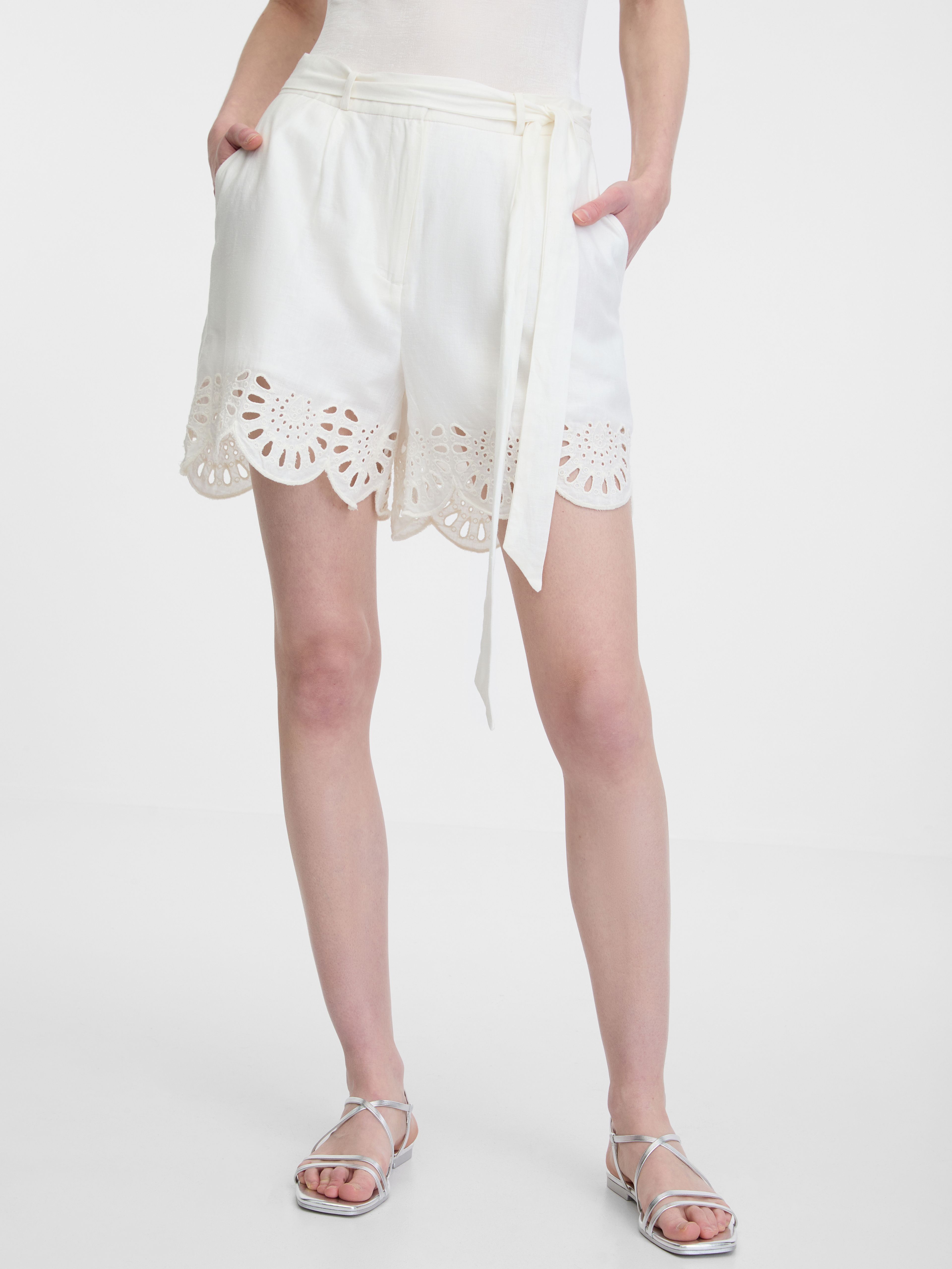ORSAY fehér női rövidnadrág