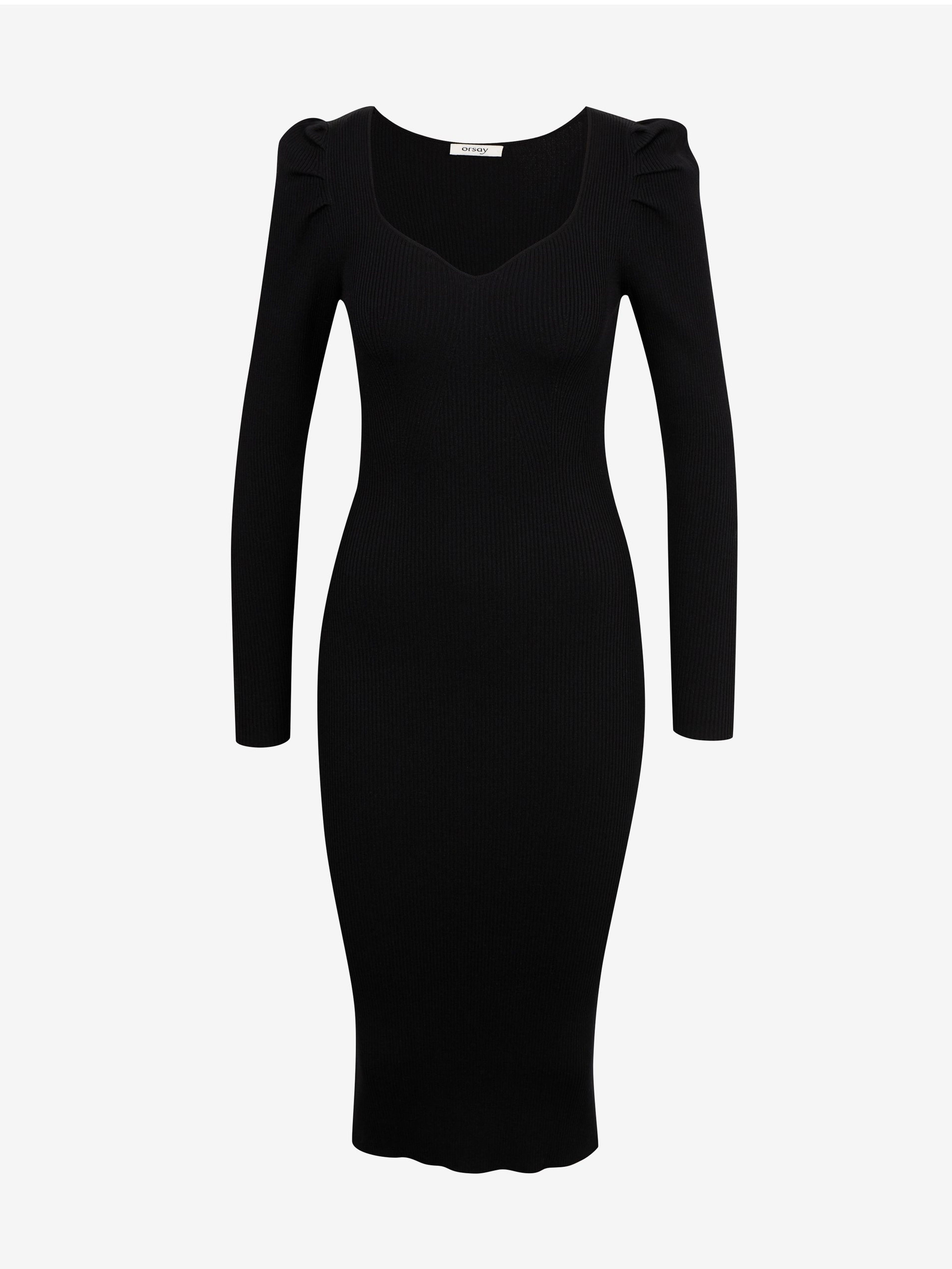 Čierne dámske dlhé šaty ORSAY