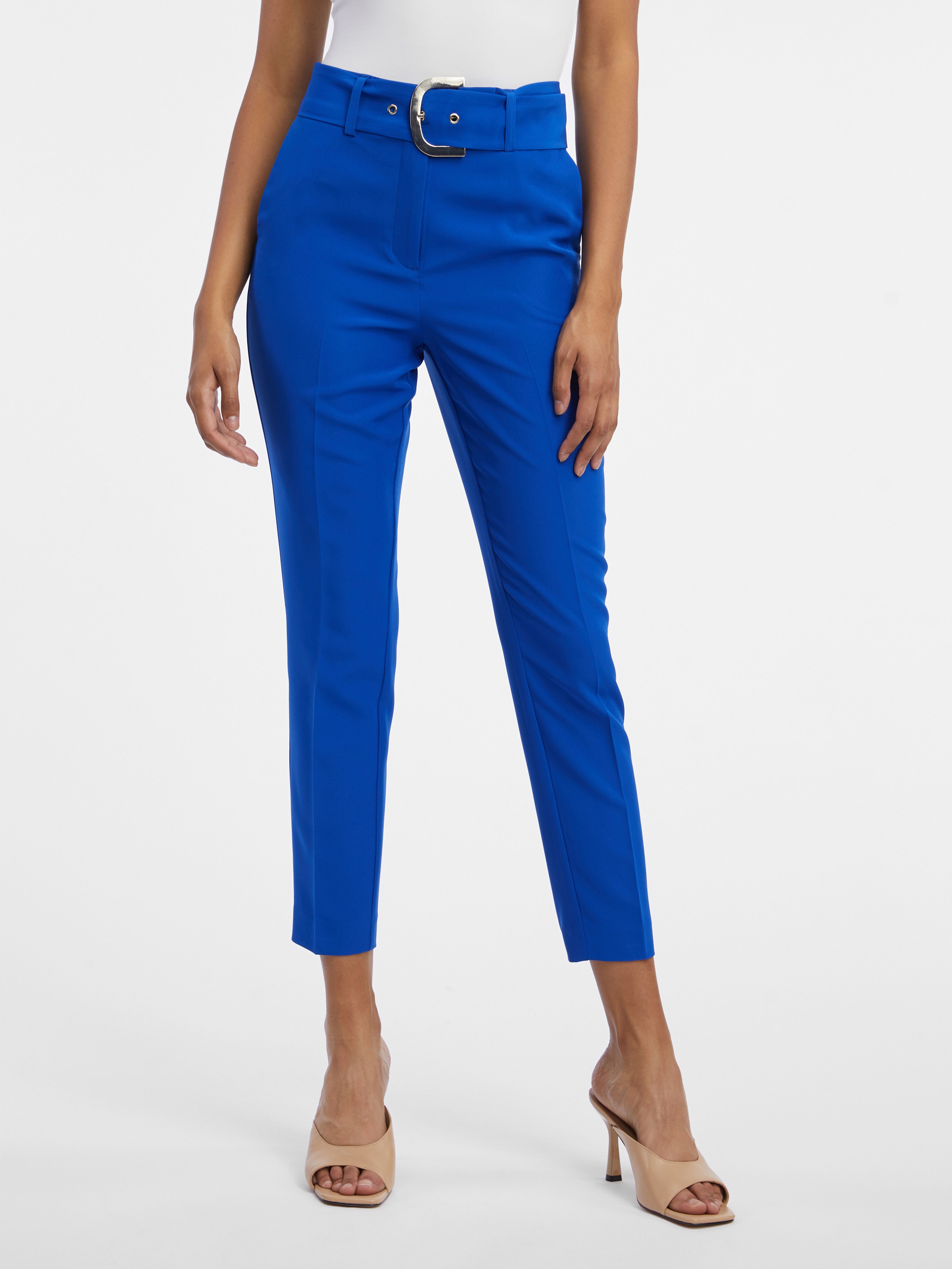 Blaue Damen-Cropped-Hose ORSAY