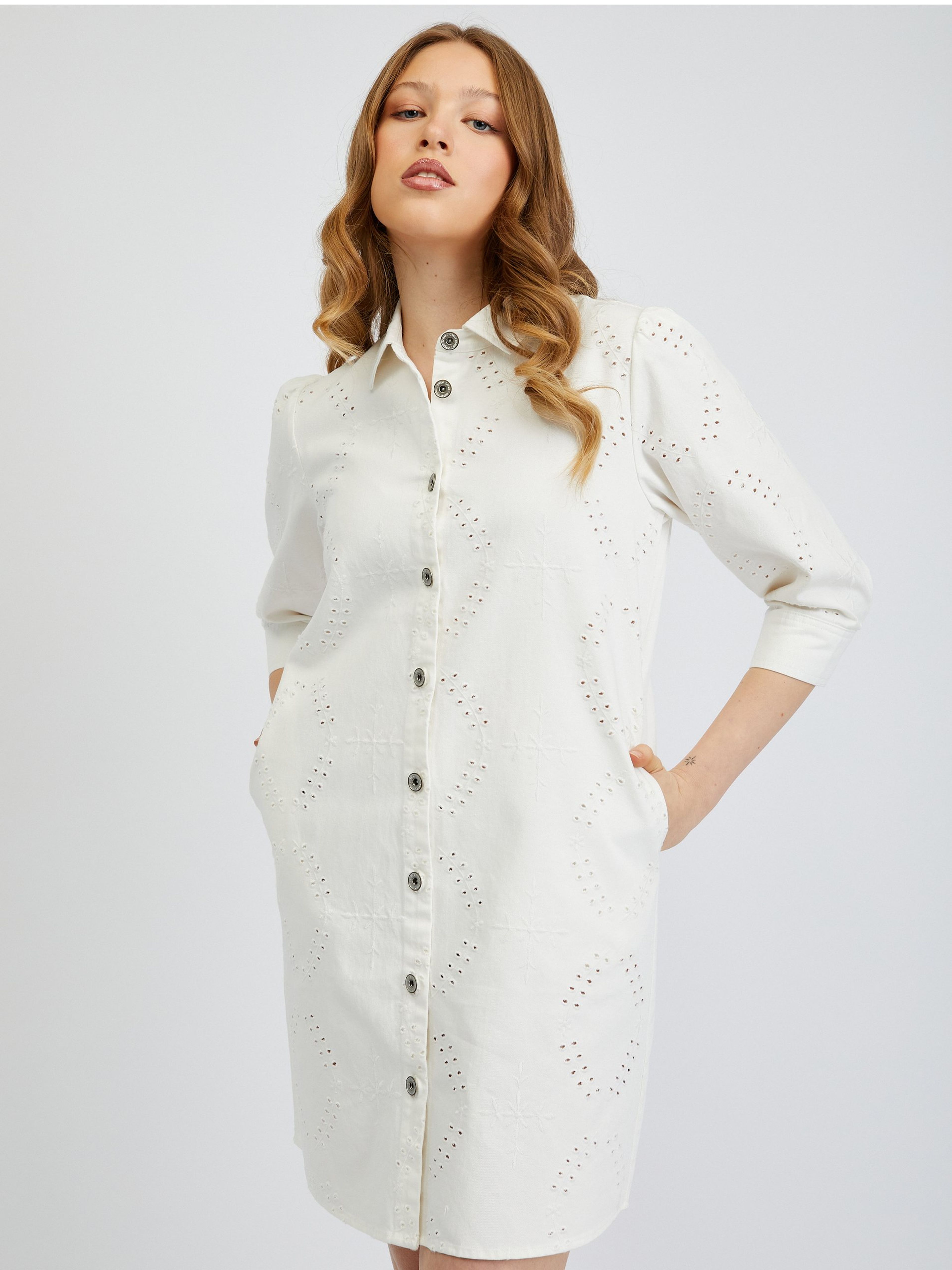 Hemdblusenkleid E-Shop Damen Deutschland ORSAY | für offizielle Marke Weißes Orsay.de Denim Der - der ORSAY aus