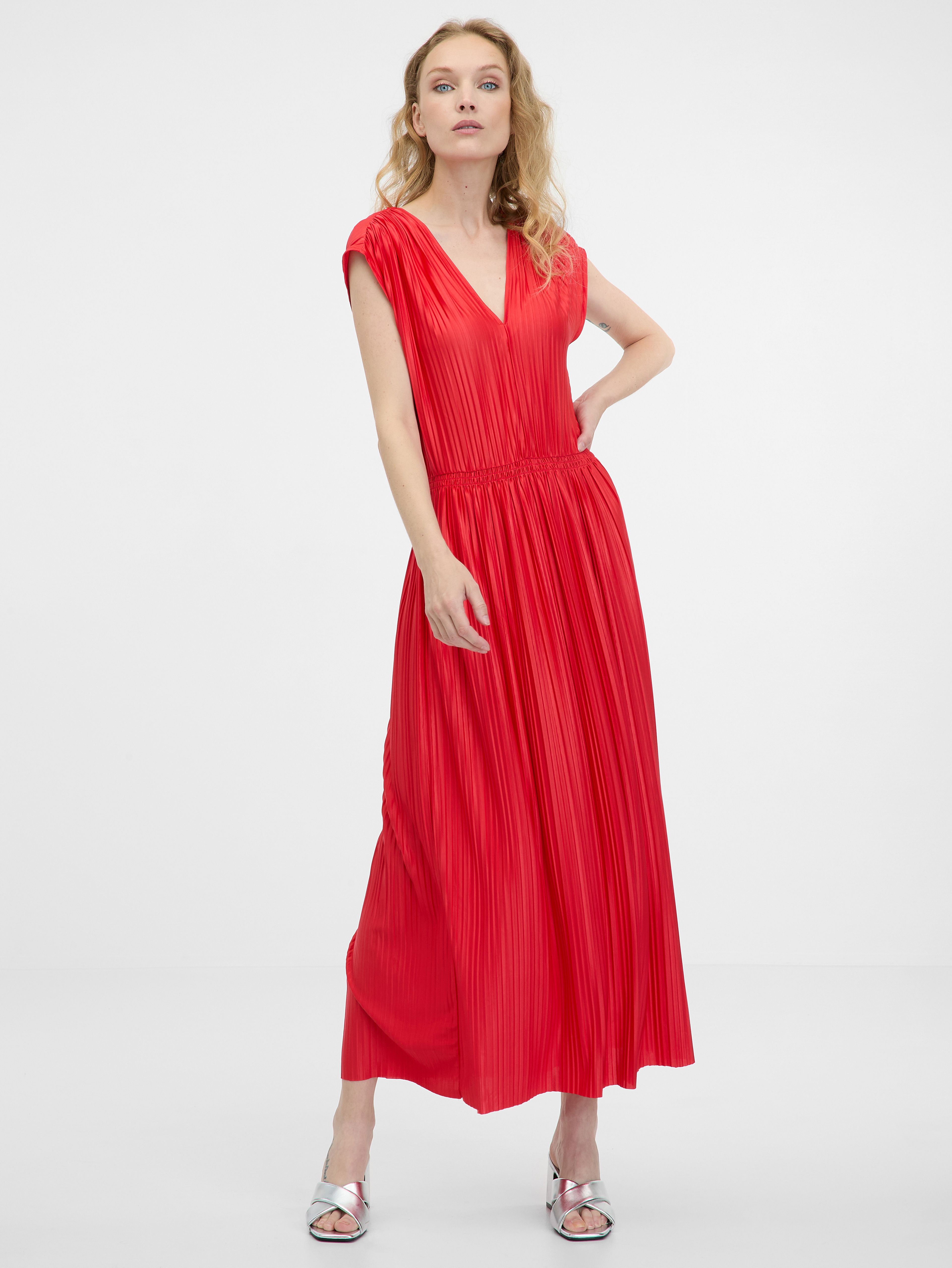 Rotes Damen-Midikleid ORSAY