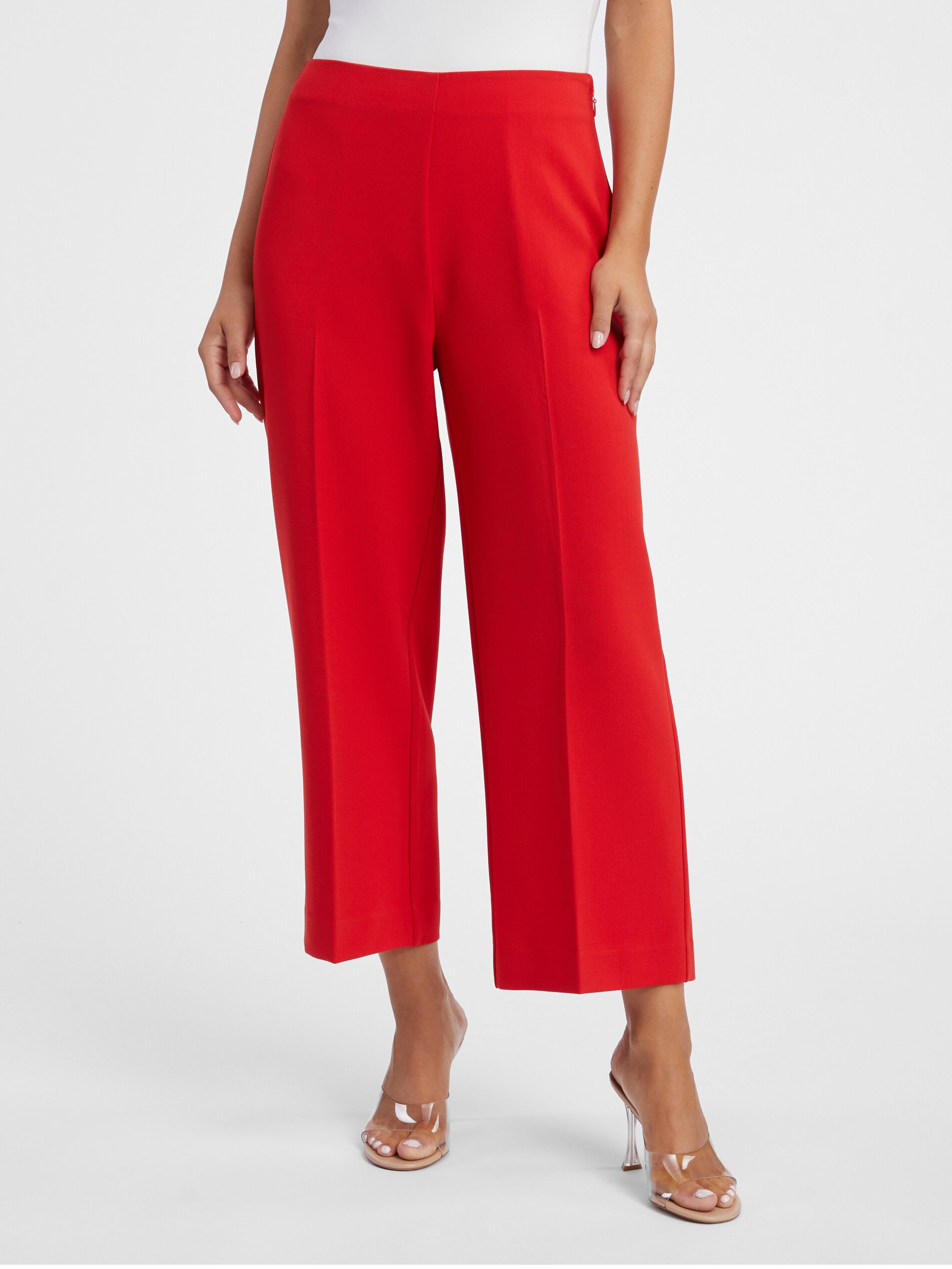 Czerwone spodnie damskie ORSAY