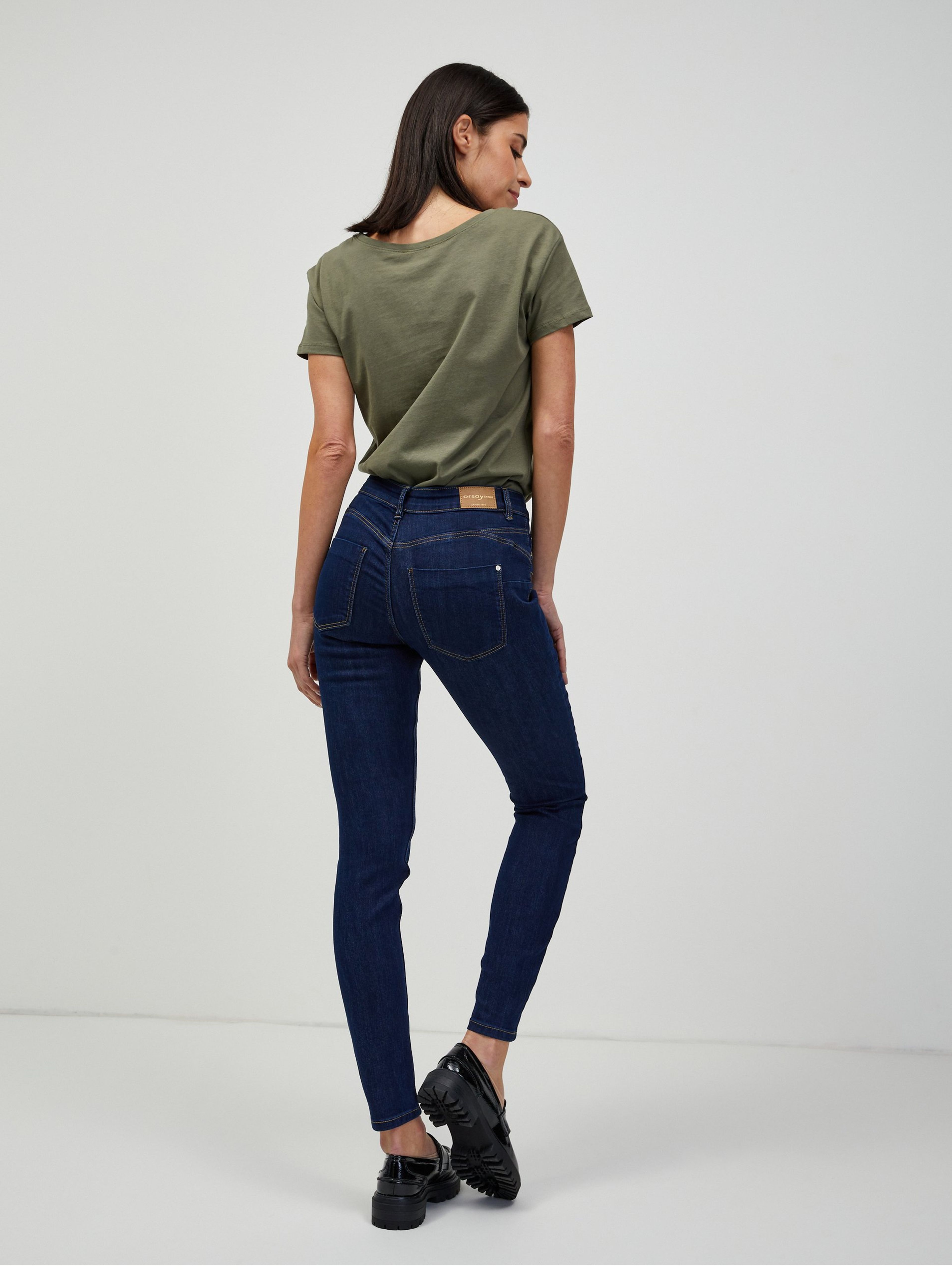 Dunkelblaue Pushup Skinny Fit Jeans ORSAY Orsay.de Der offizielle