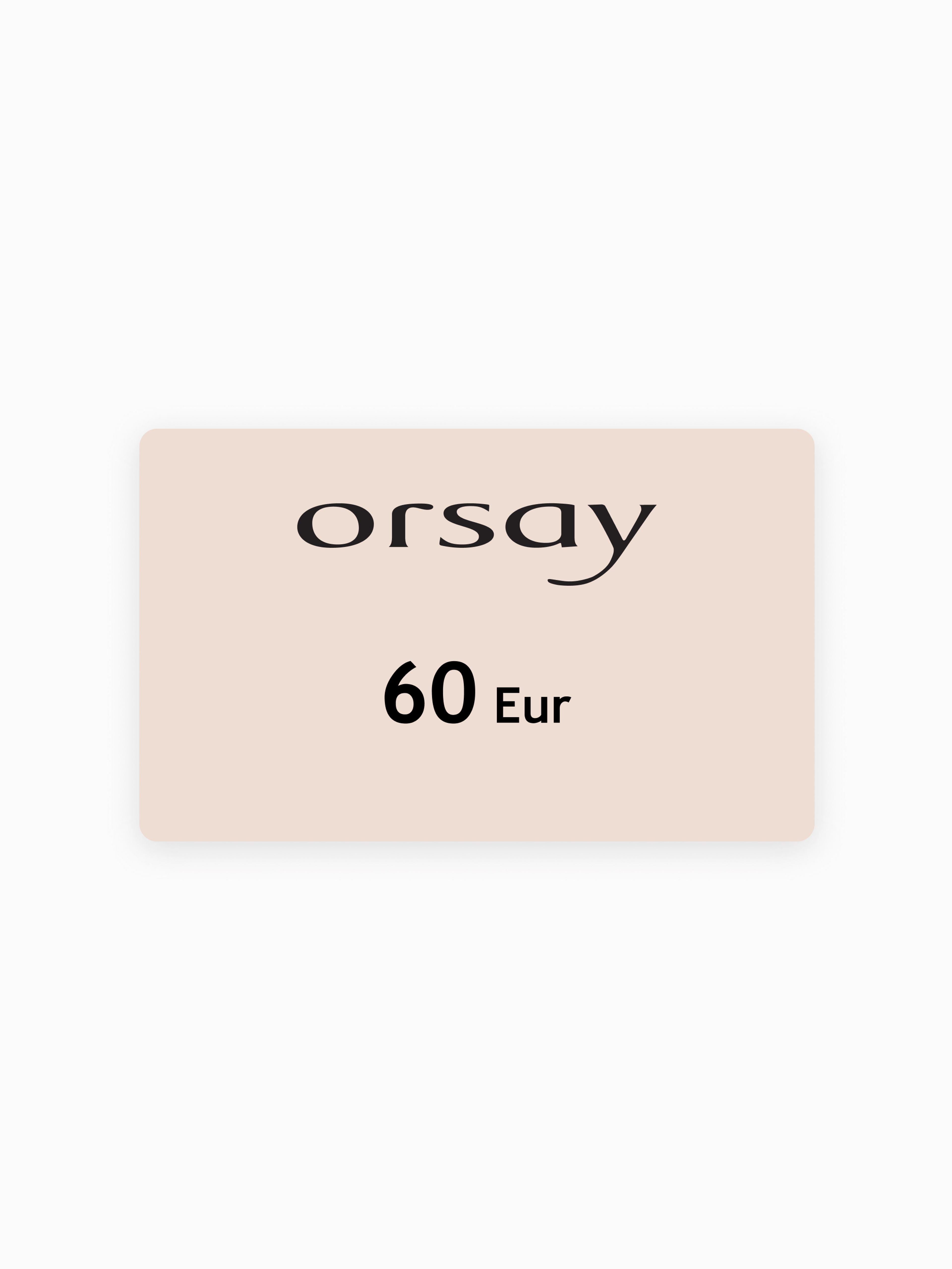 Elektronski bon ORSAY v vrednosti 60 EUR