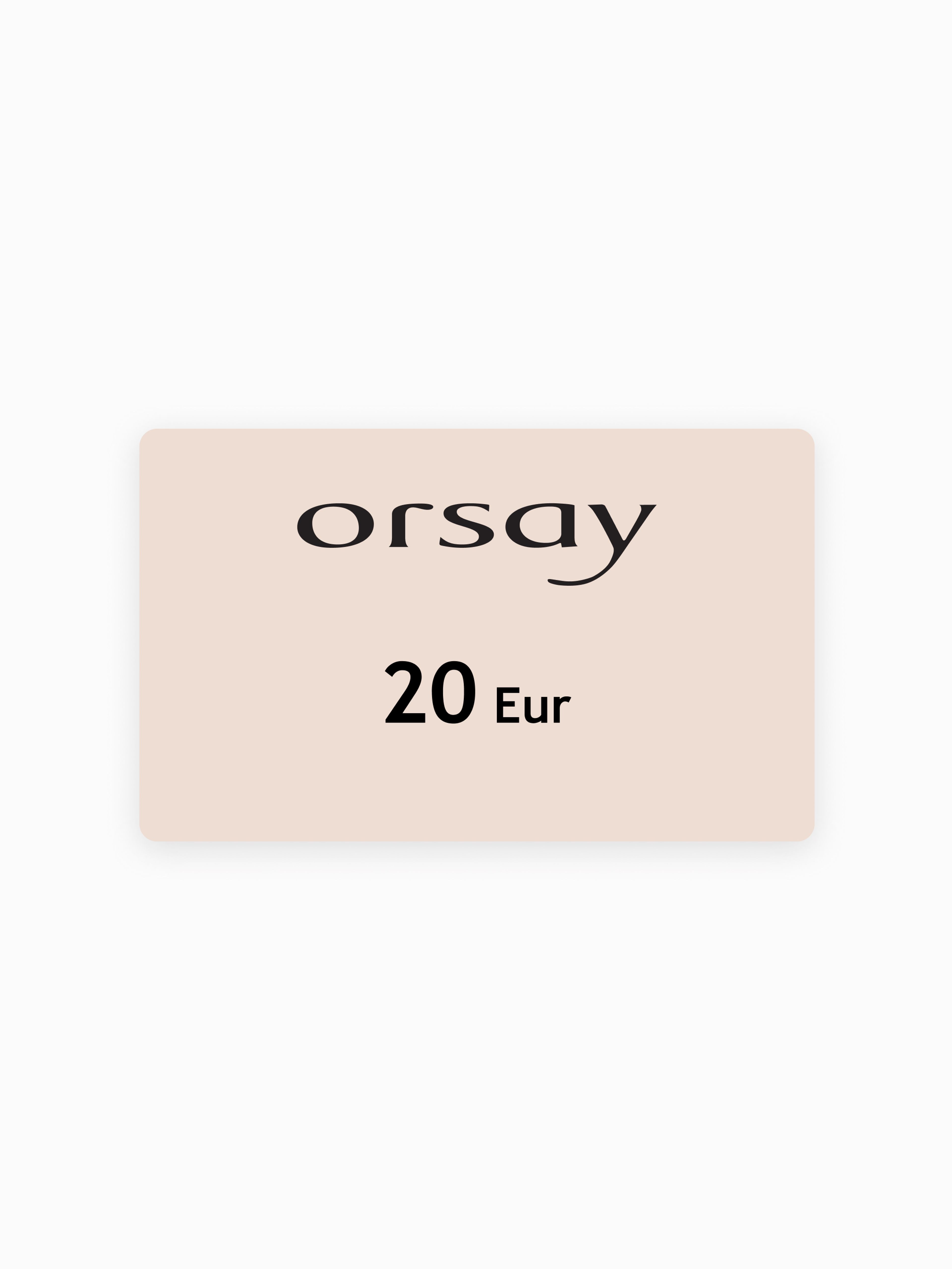 Elektronski bon ORSAY v vrednosti 20 EUR