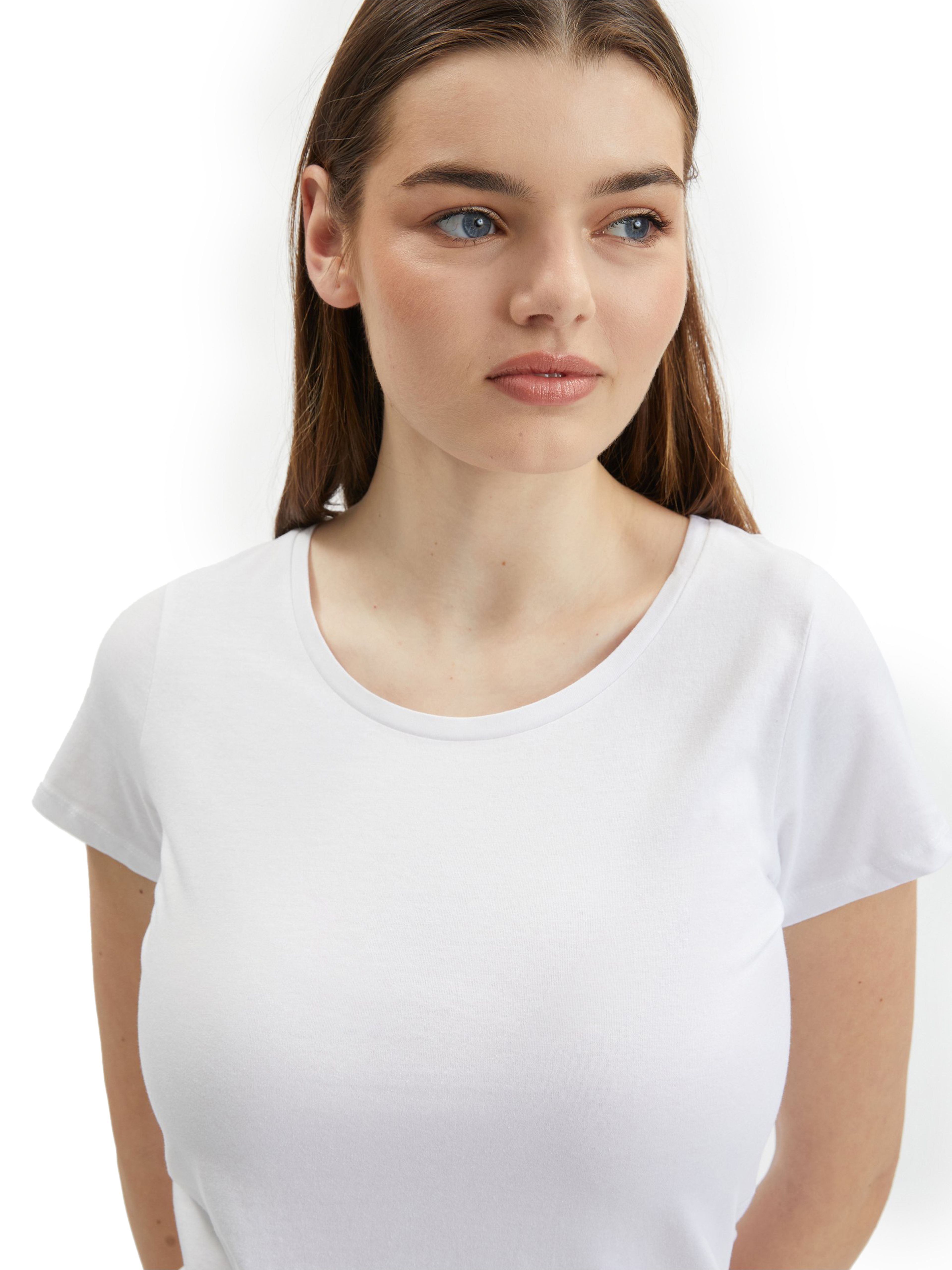 Set aus zwei DamenBasicTShirts in Weiß und Schwarz ORSAY Orsay.at Der offizielle