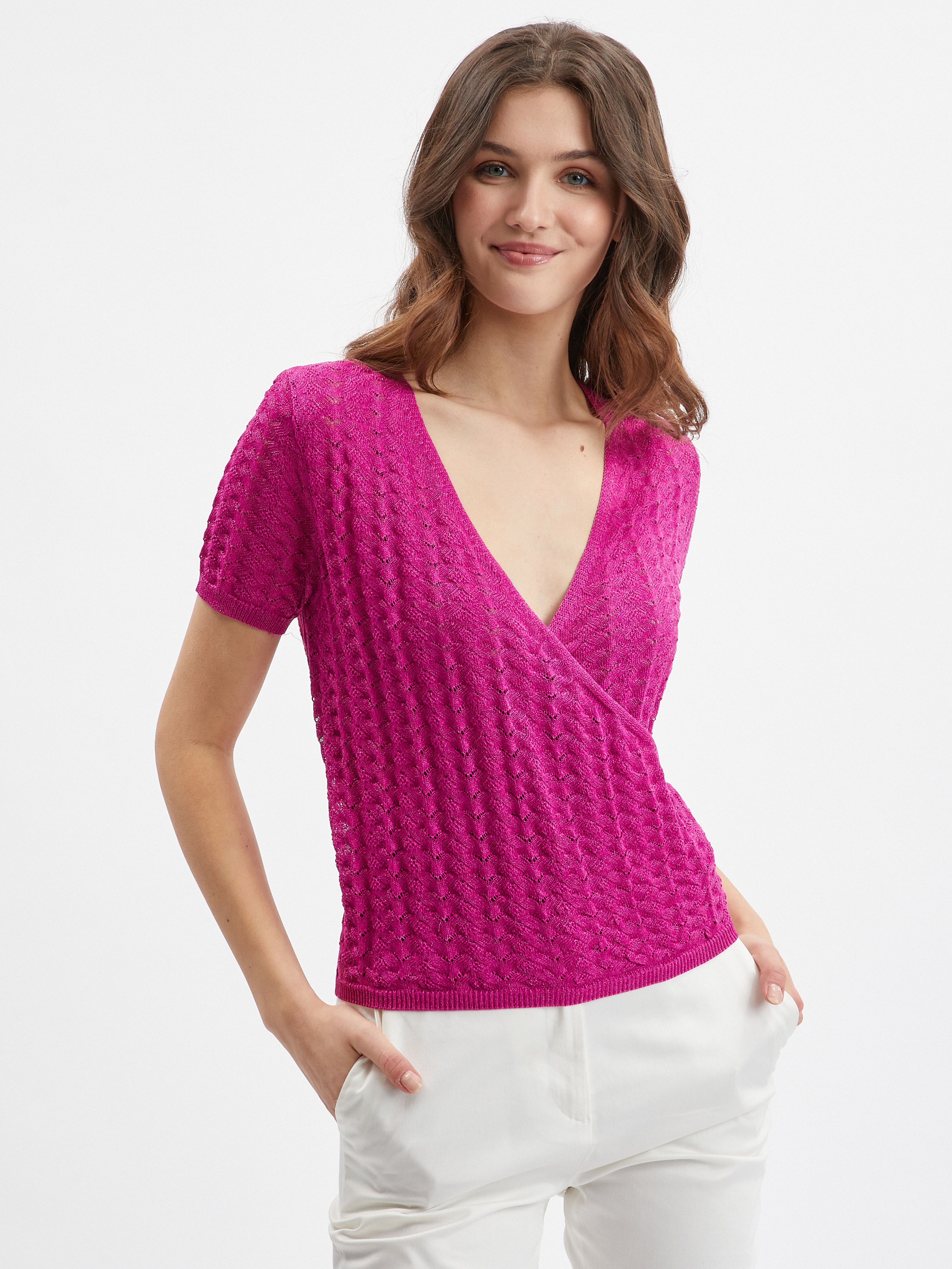 Ružové dámske svetrové tričko ORSAY