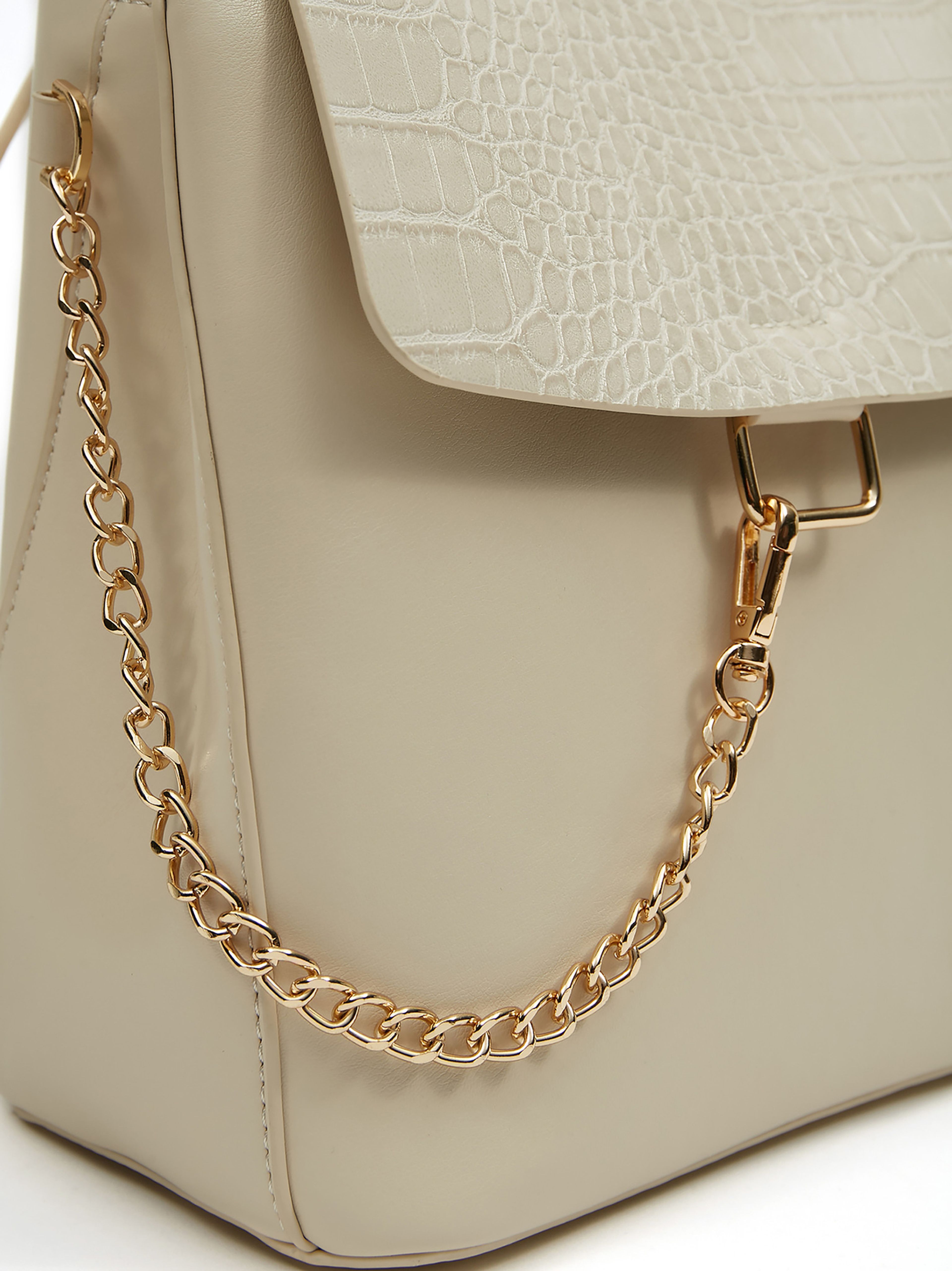 Beigefarbener Damen-Rucksack mit Krokodil-Muster ORSAY | Orsay.de - Der ...
