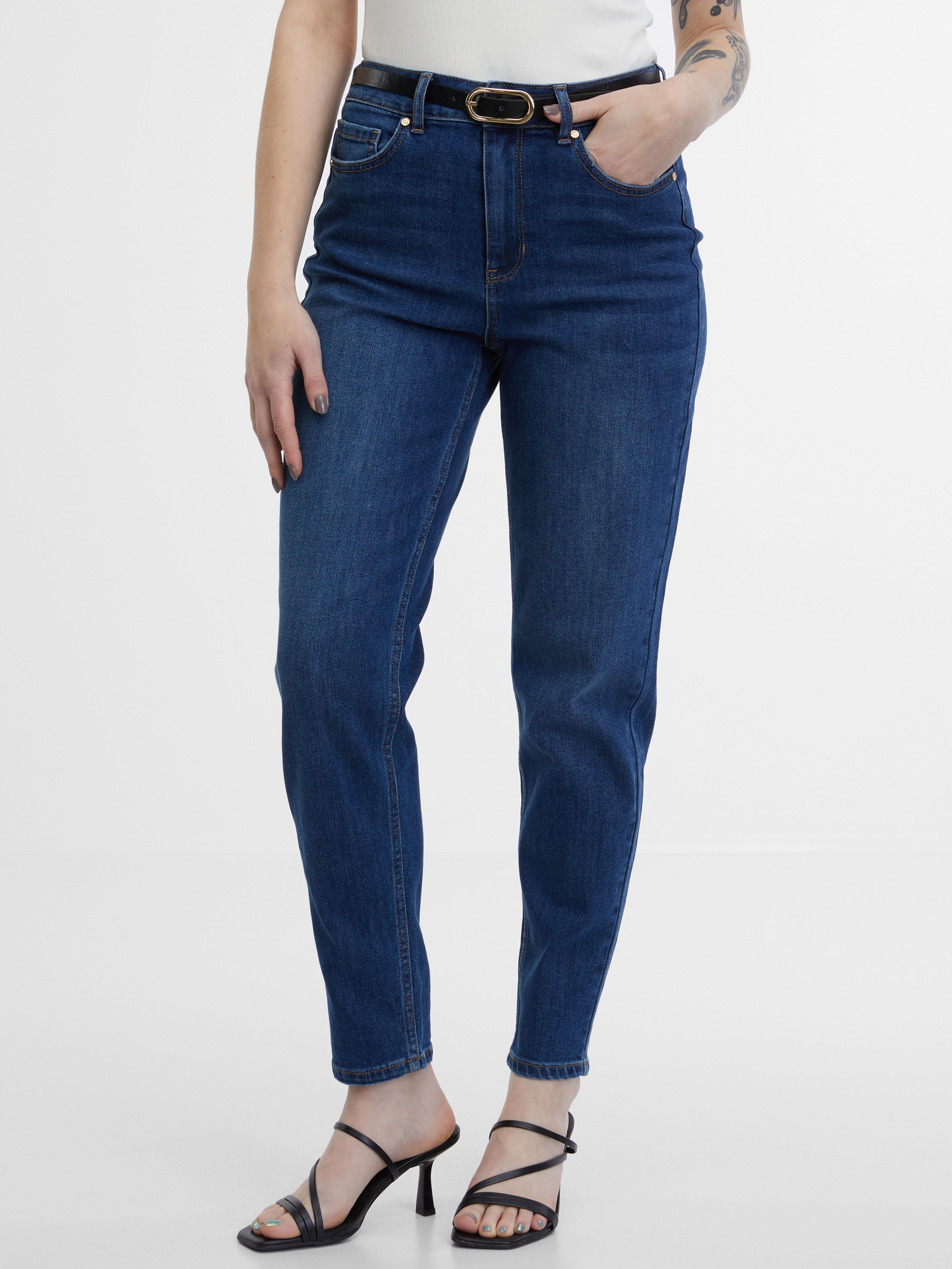 Dunkelblaue Damen Mom-Jeans ORSAY