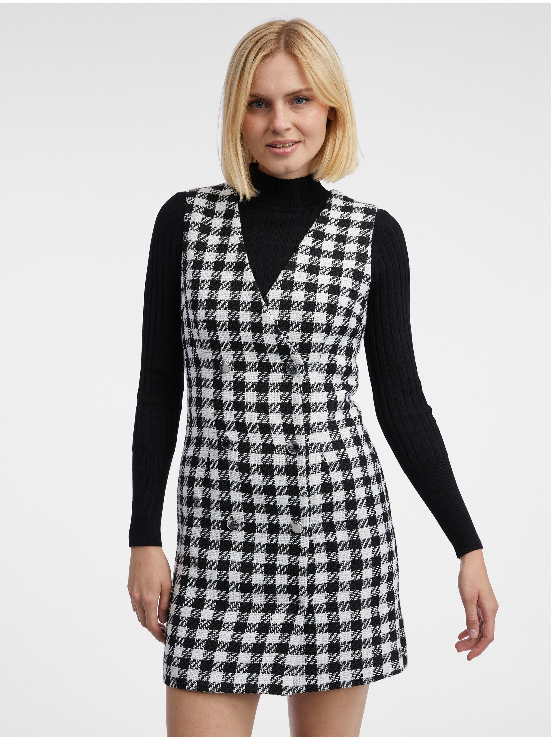 bielo-ierne-d-mske-kockovan-aty-orsay-orsay-sk-ofici-lny-e-shop