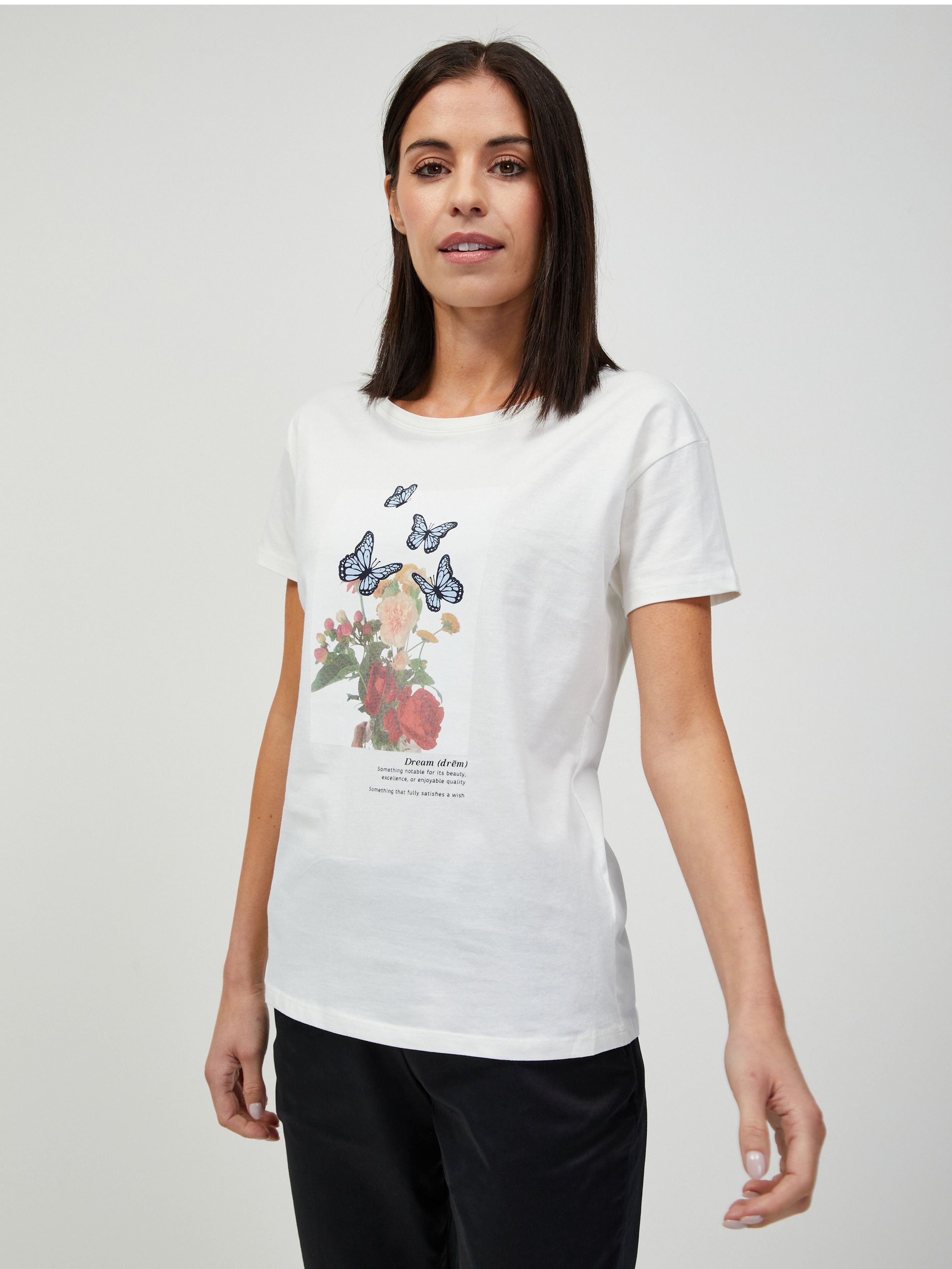 Weißes T-shirt ORSAY