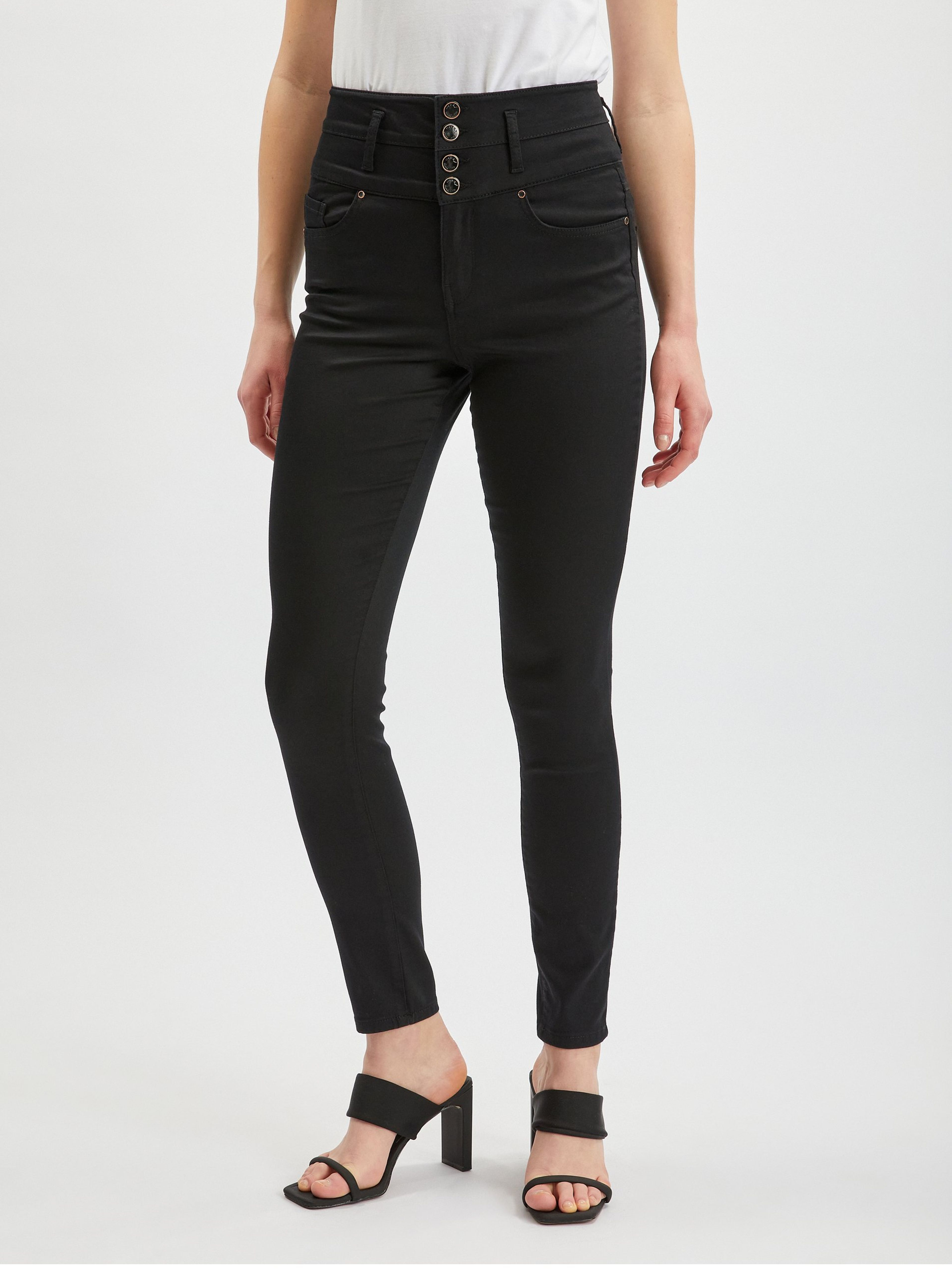 Schwarze Skinny-Fit-Hose für Damen ORSAY
