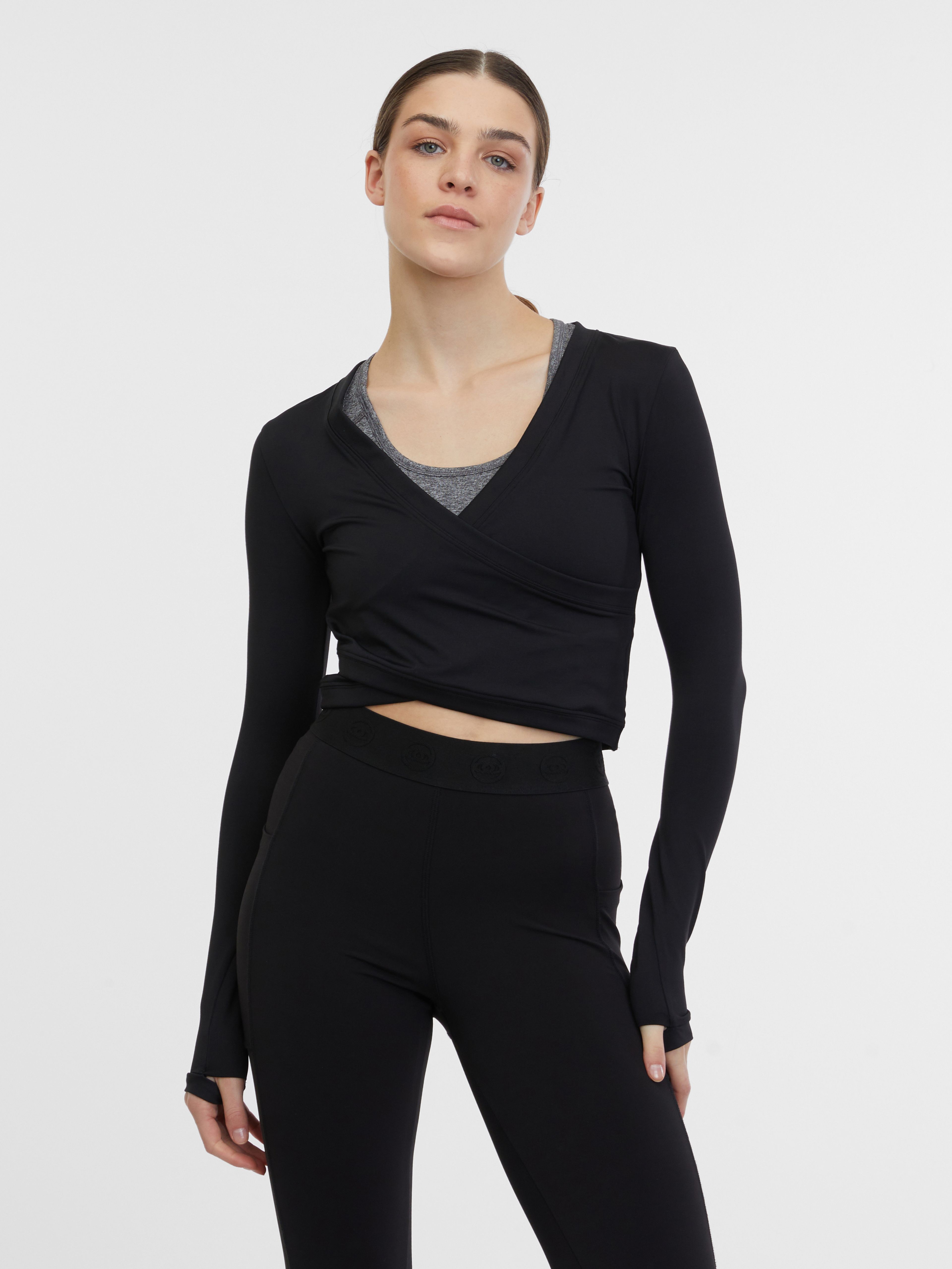 Bluză sport neagră pentru femei ORSAY