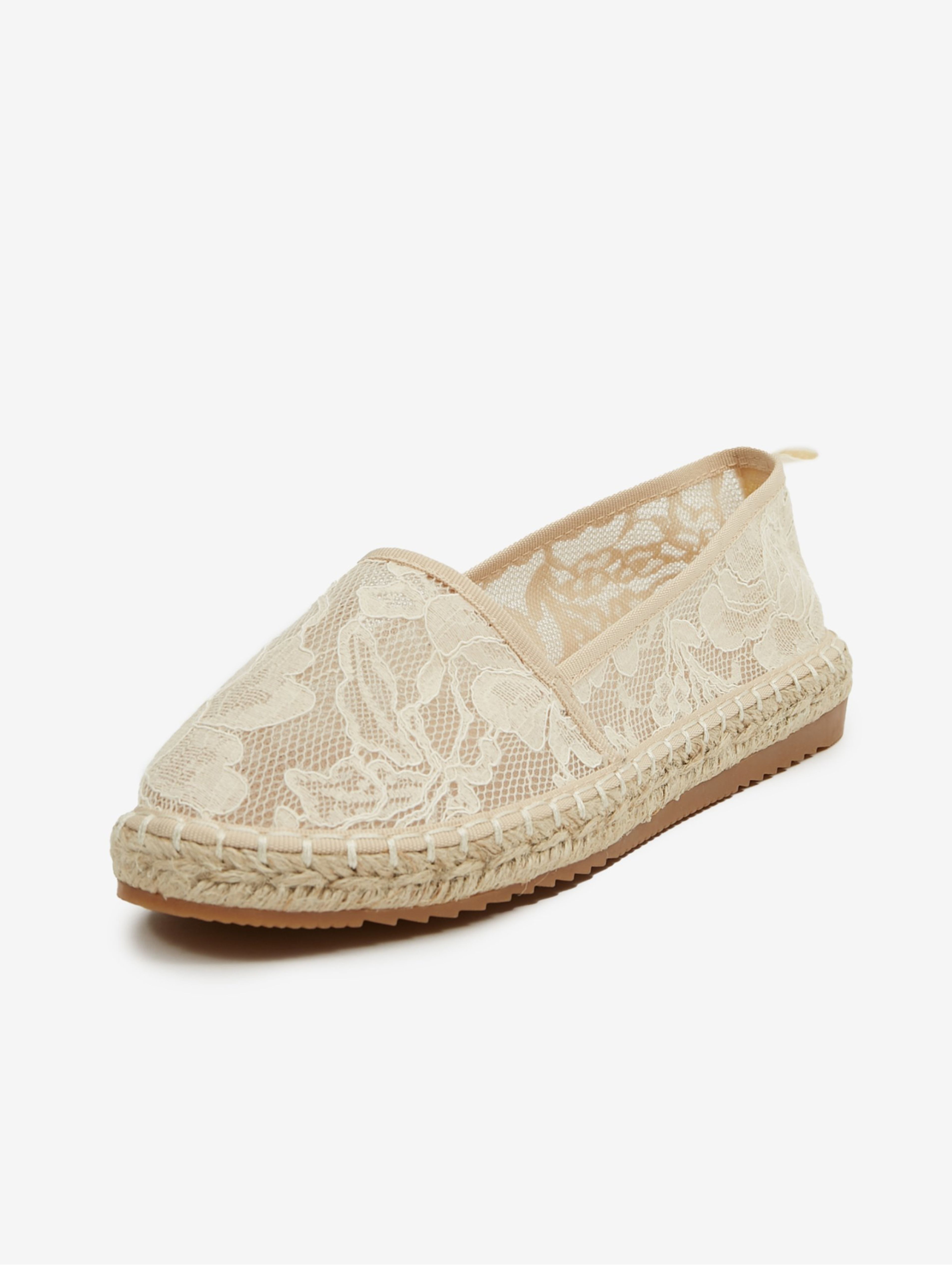 Beige Damen Spitzen Espadrilles ORSAY