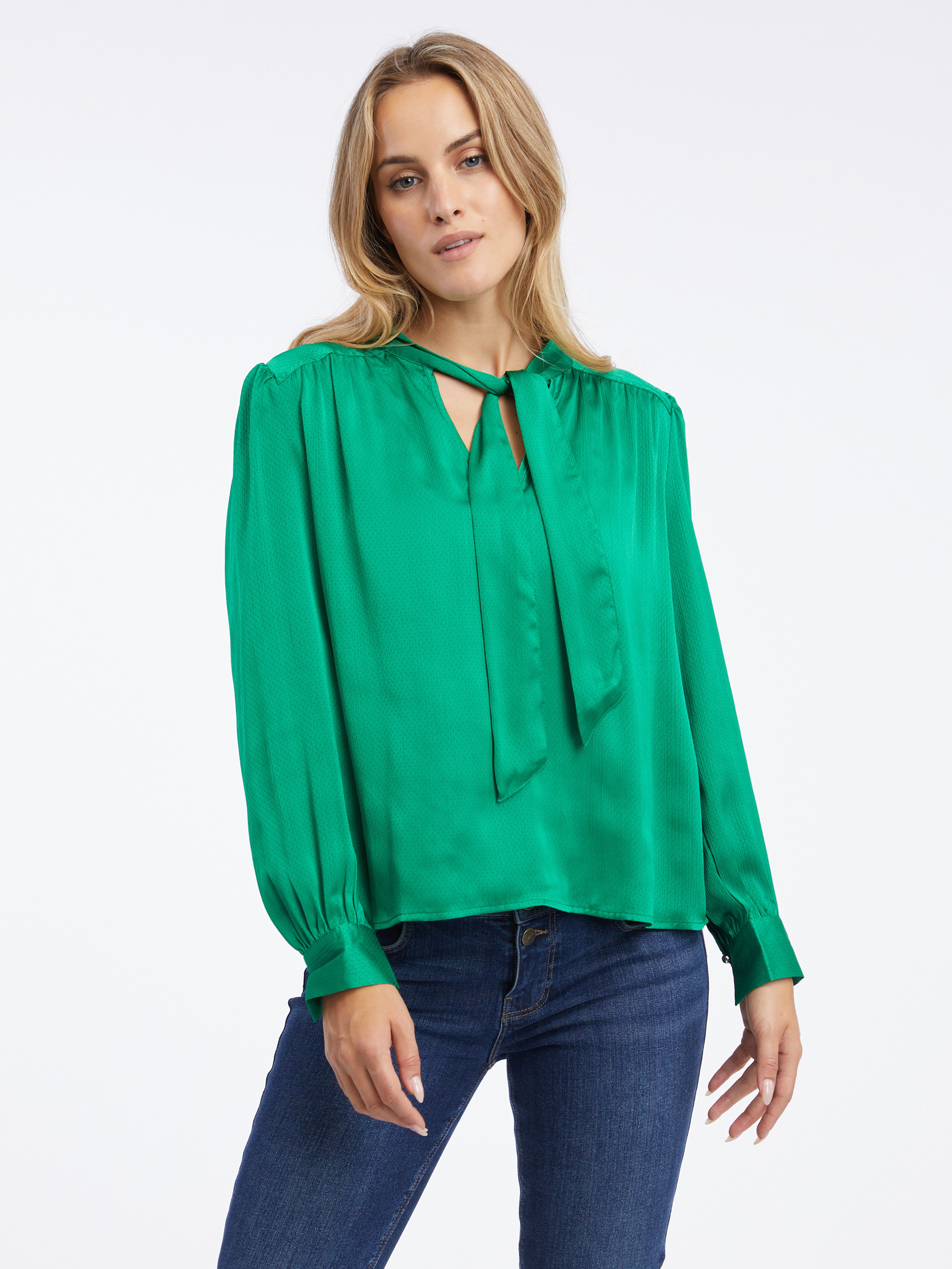 Zielona bluzka damska ORSAY
