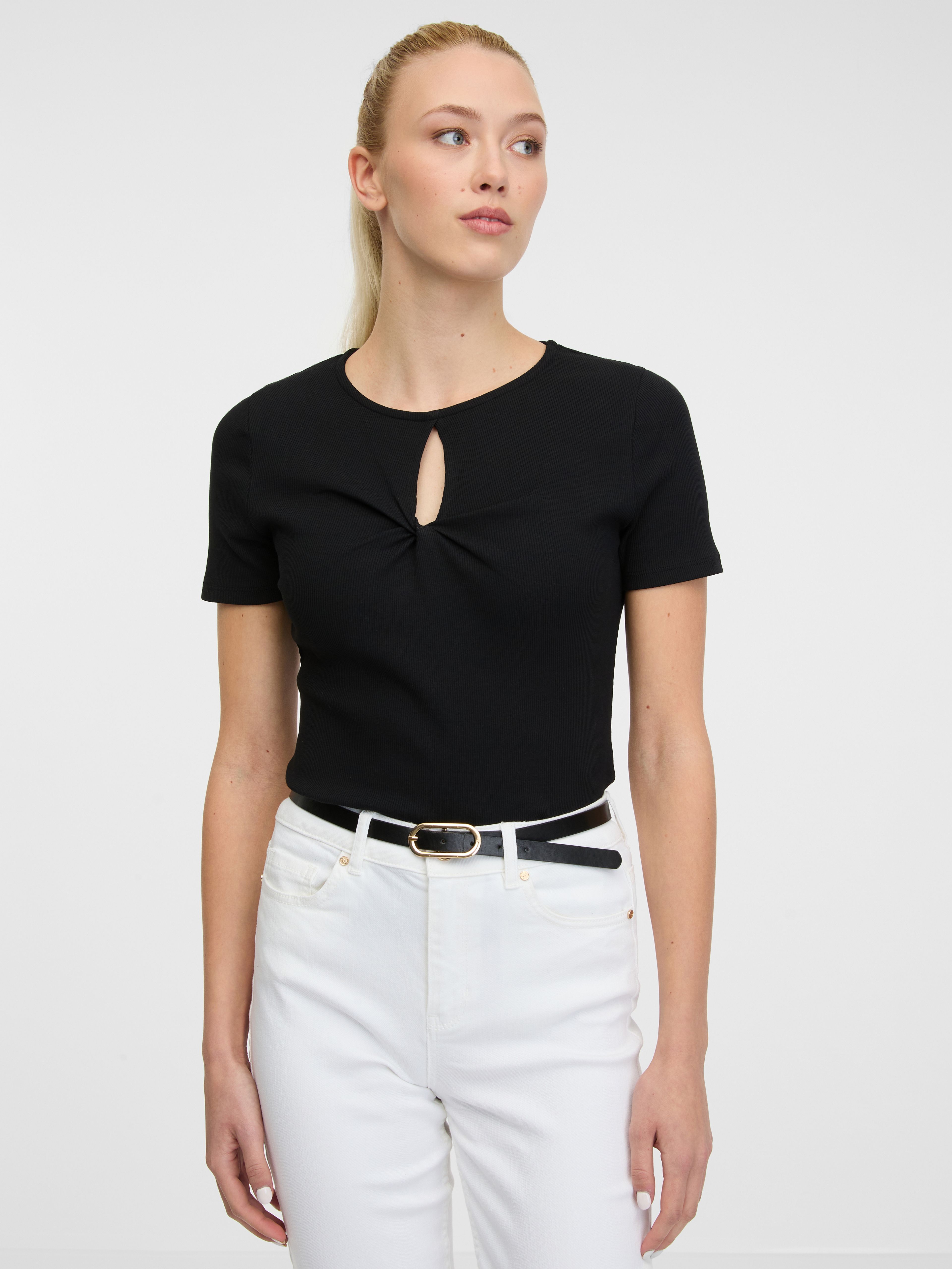 Schwarzes Damen T-Shirt ORSAY