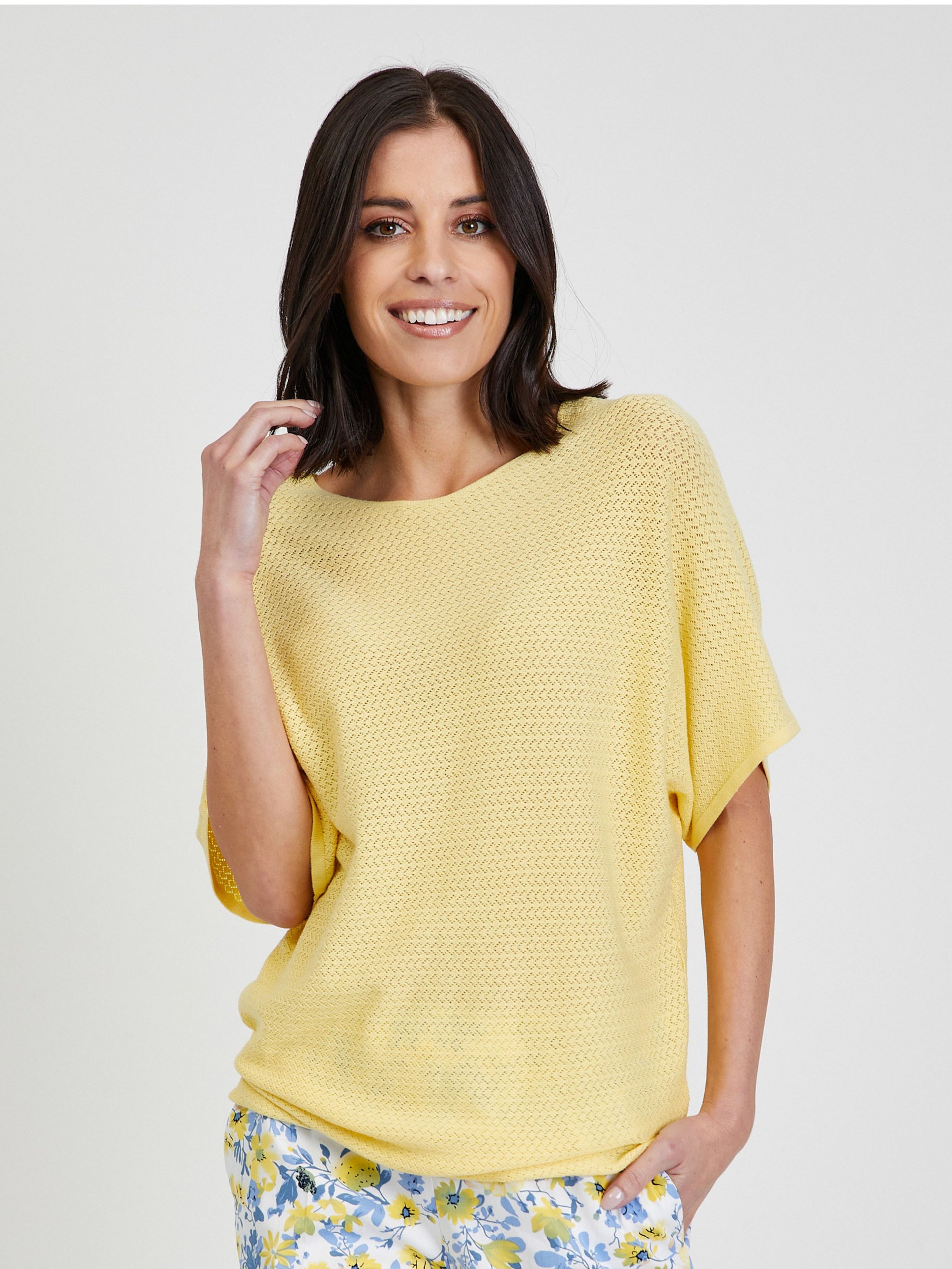 ORSAY sárga könnyű pulóver