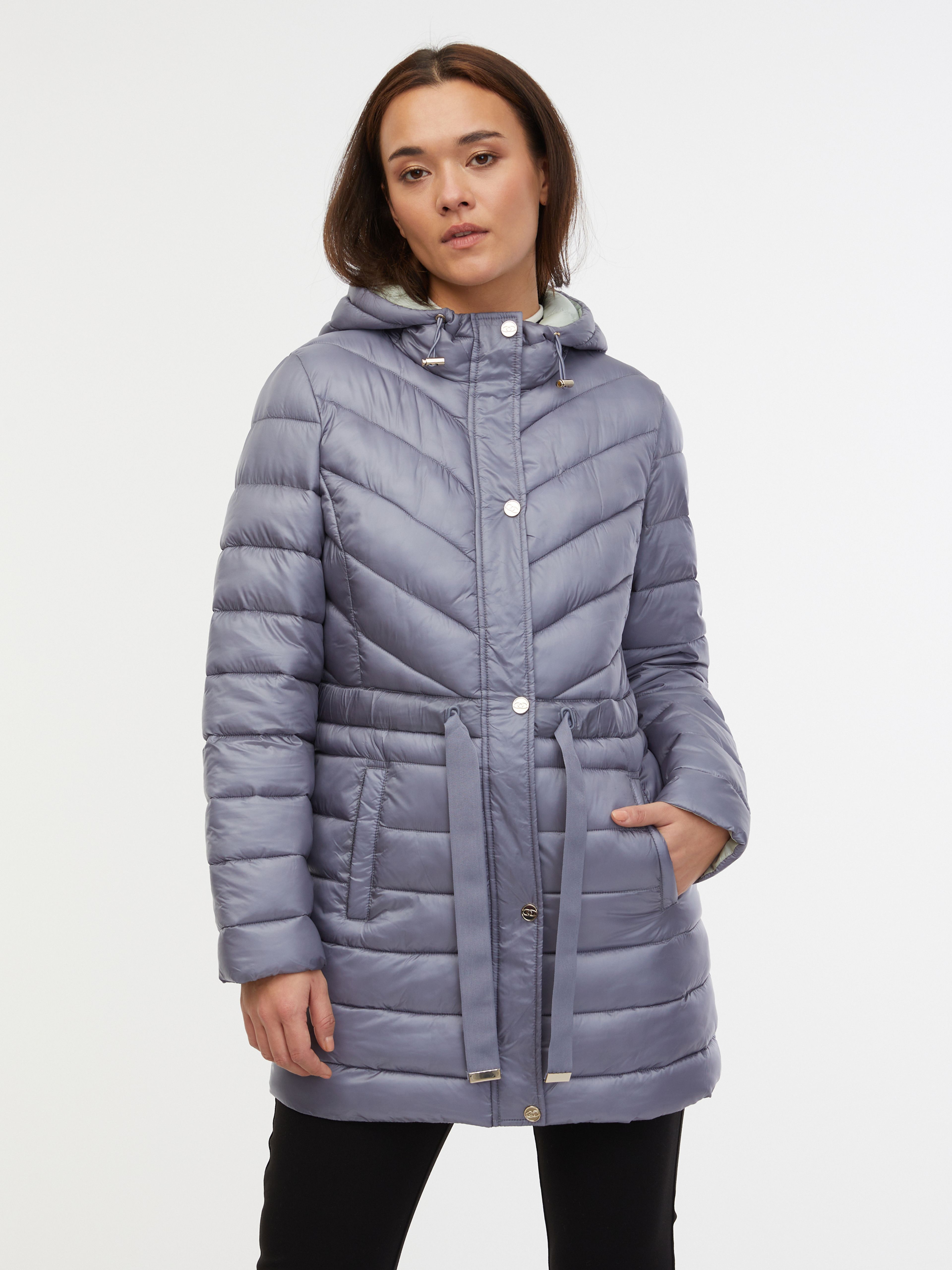 ORSAY szürke női téli steppelt kabát
