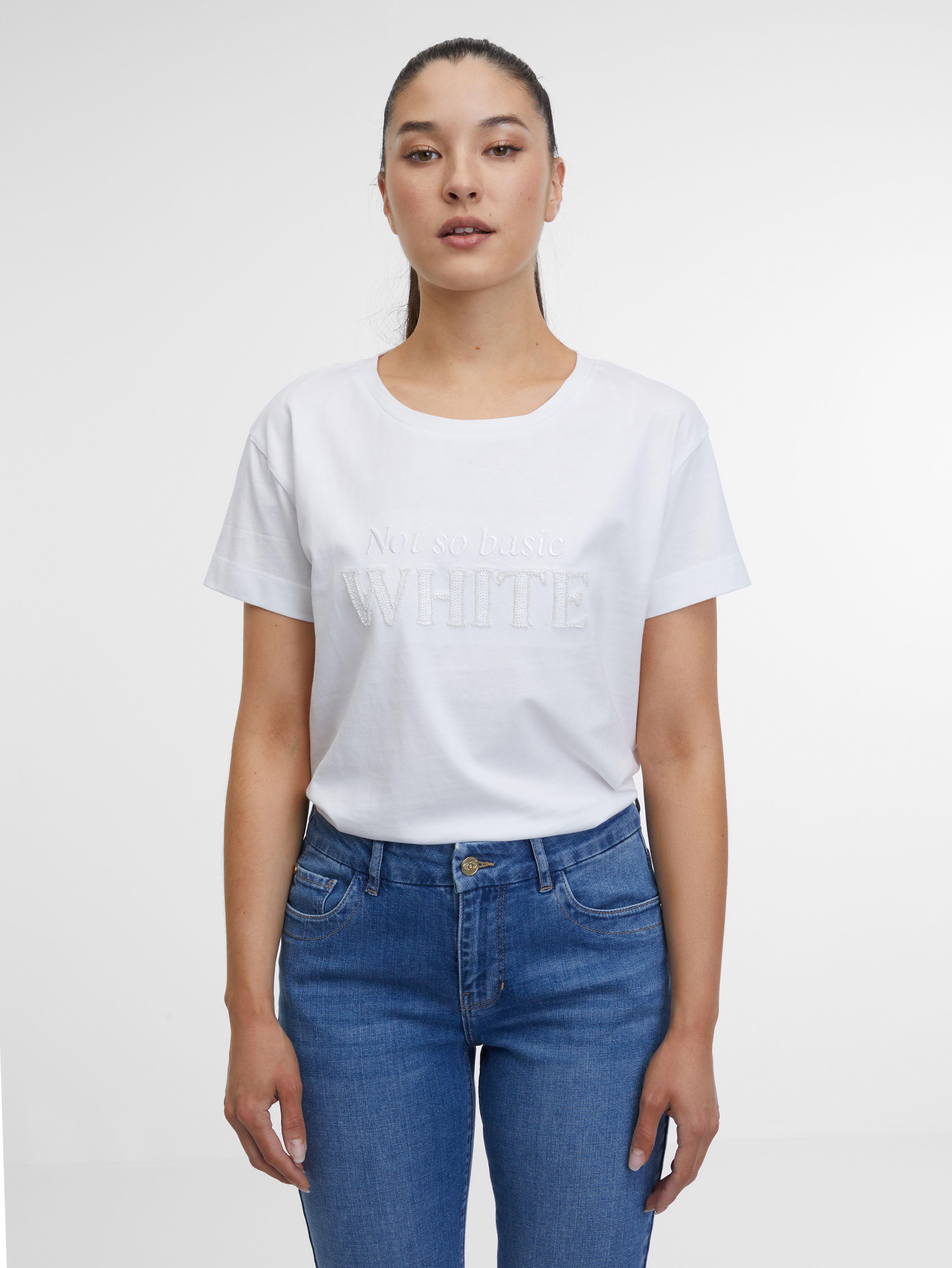 Weißes Damen-T-Shirt ORSAY