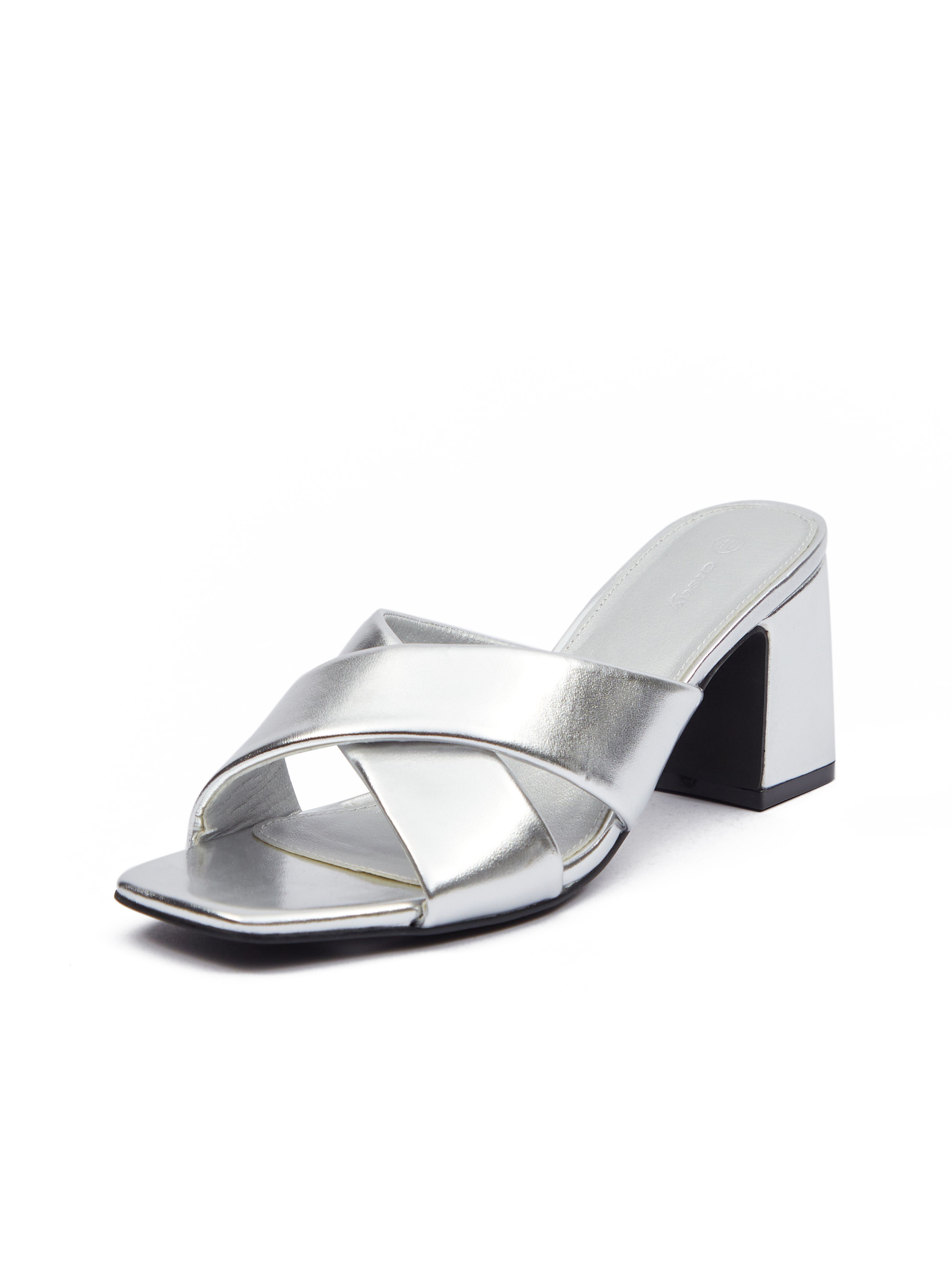 Pantofi cu toc pentru femei argintii ORSAY