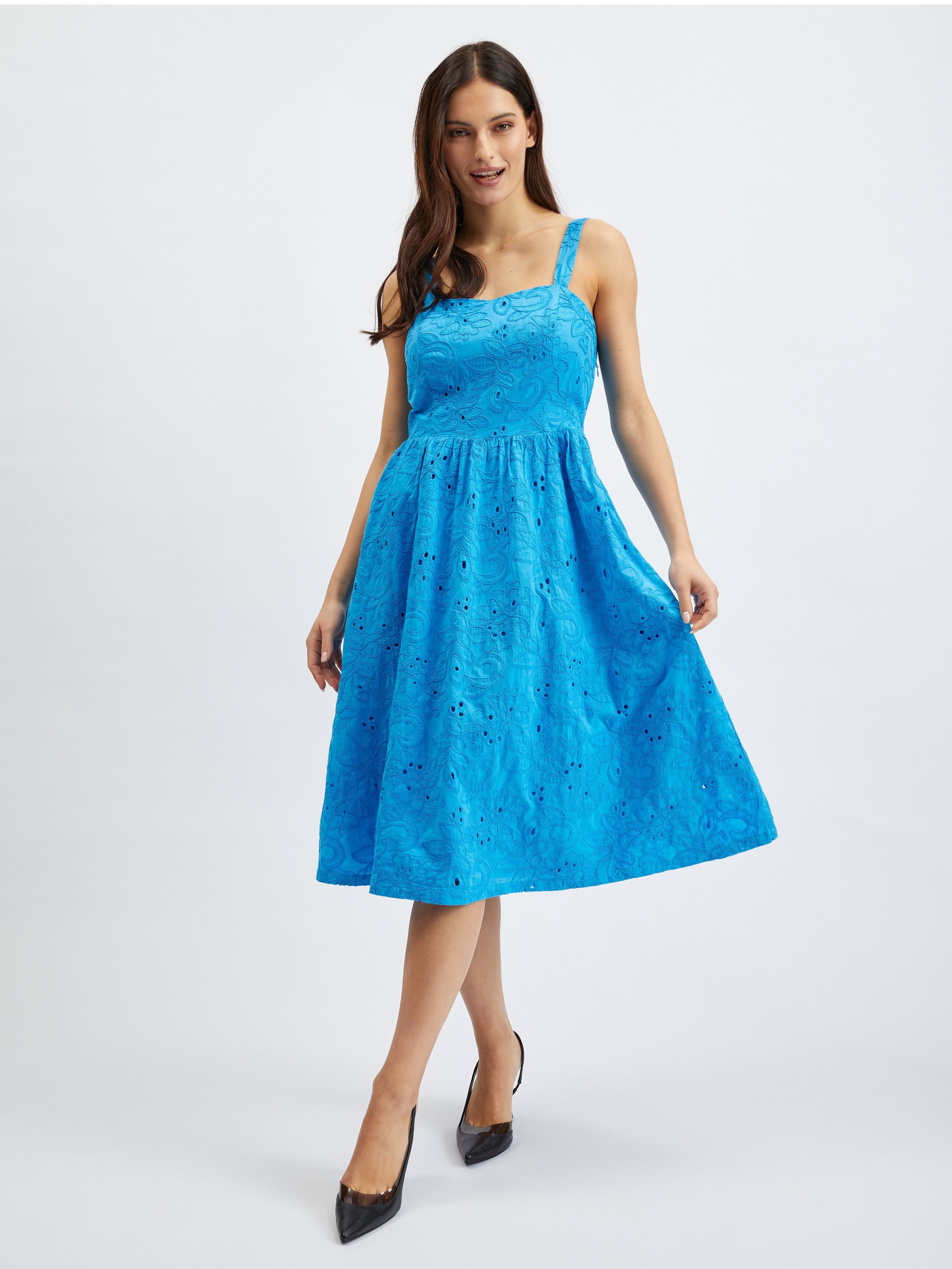 Modré dámske šaty ORSAY