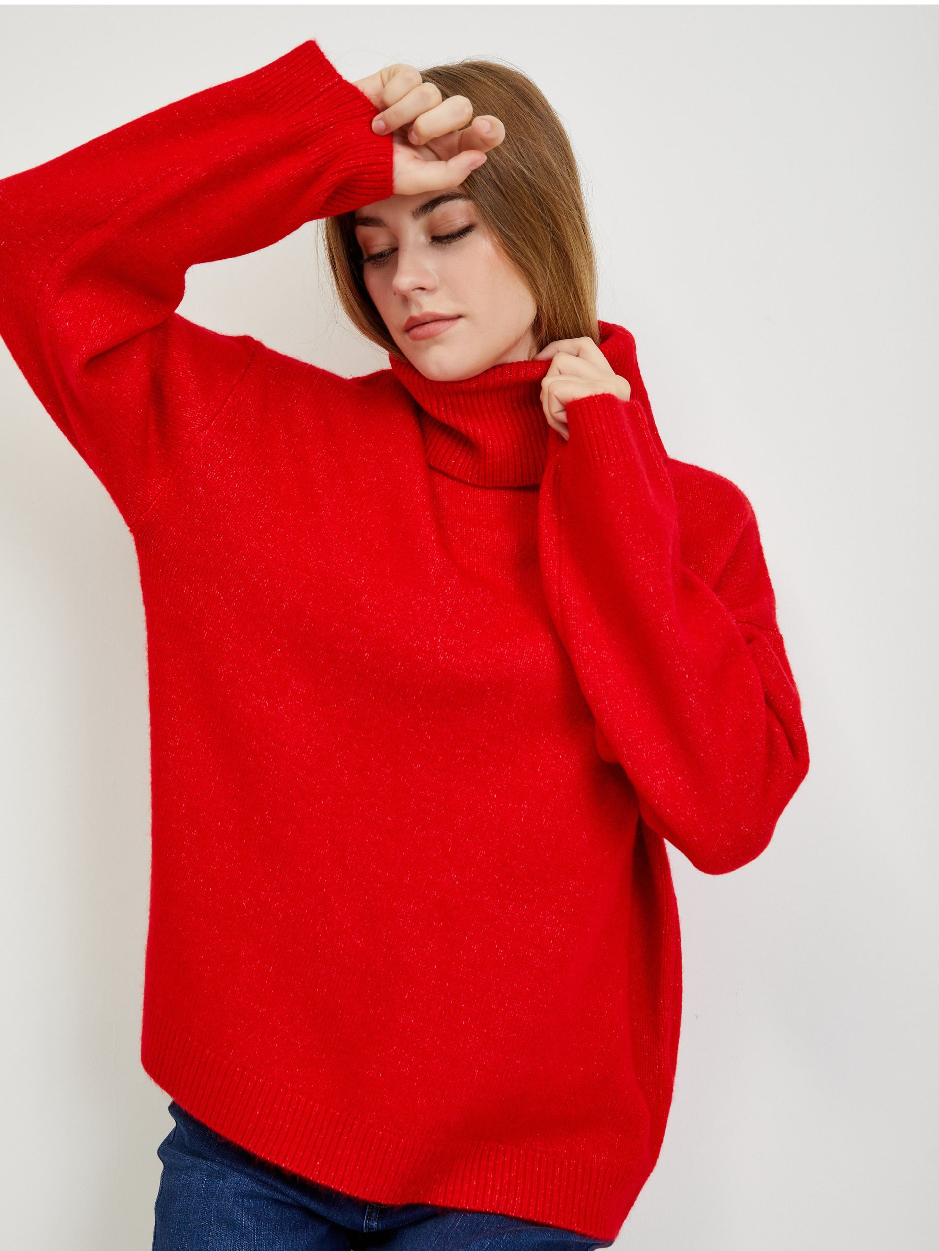 Roter Damen Pullover ORSAY