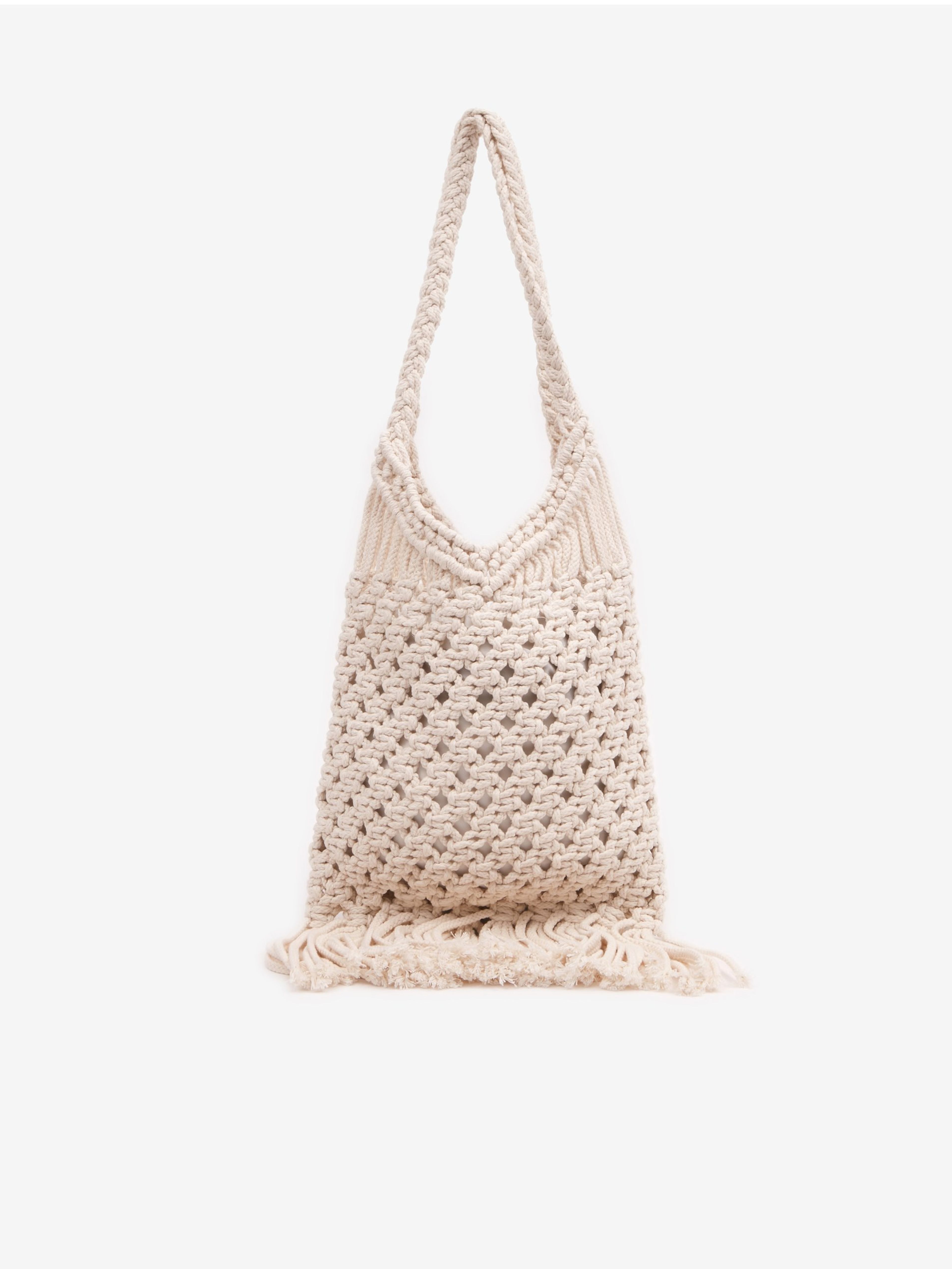 ORSAY fehér női kötött táska dekoratív részlettel