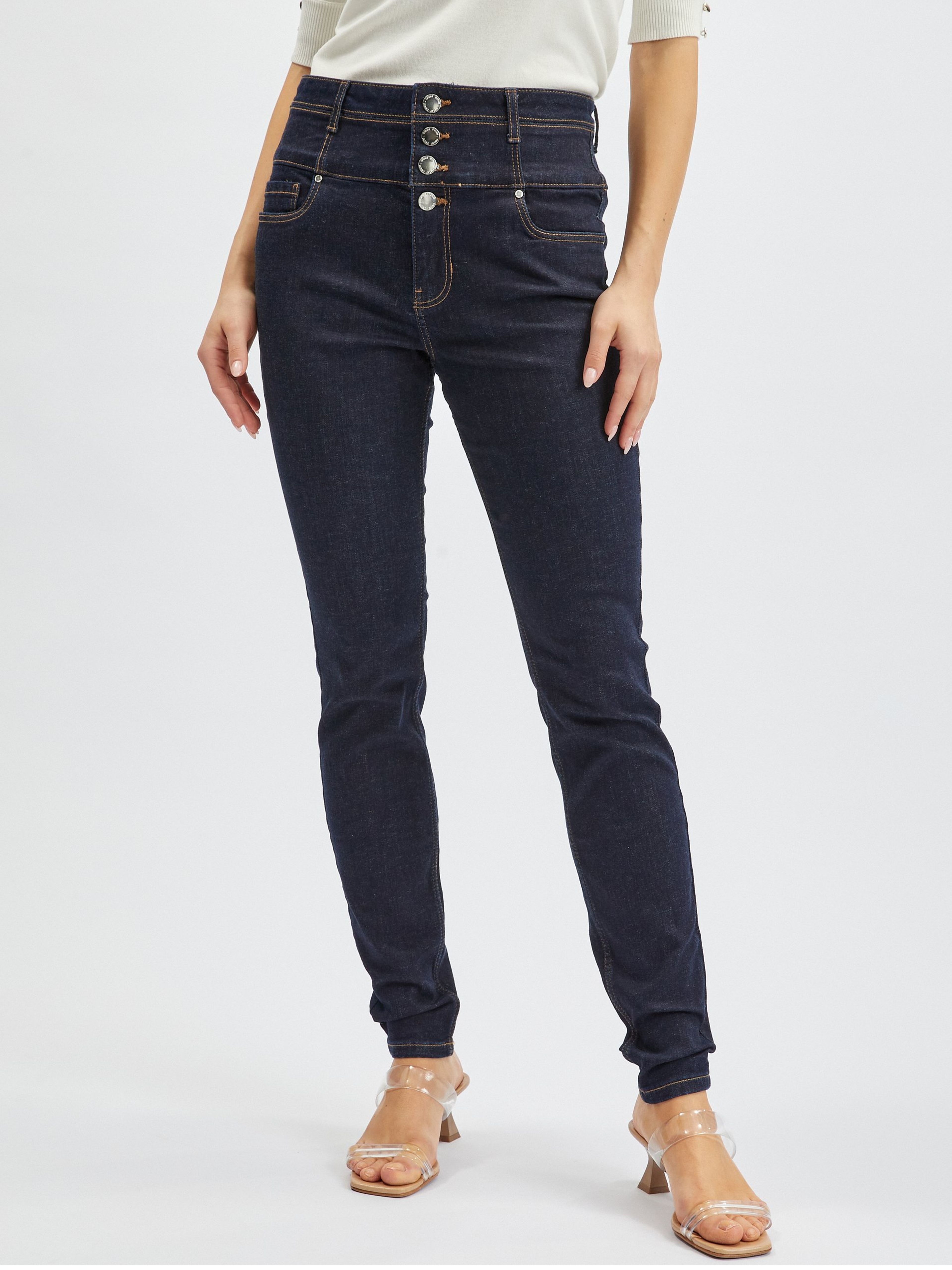 Dunkelblaue Skinny Fit Jeans für Damen ORSAY   - Der offizielle  E-Shop der Marke ORSAY für Deutschland