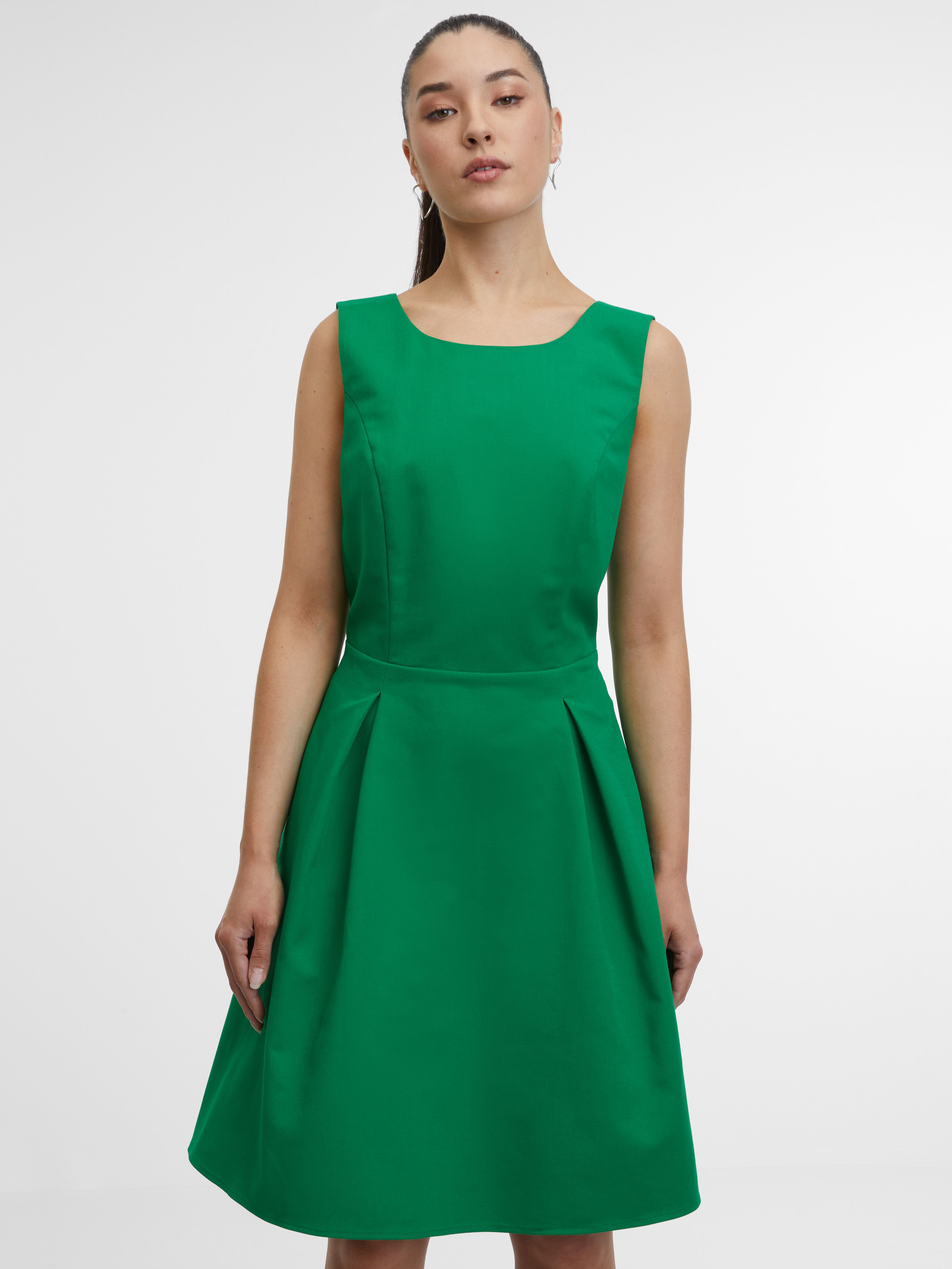 Zelena ženska obleka ORSAY