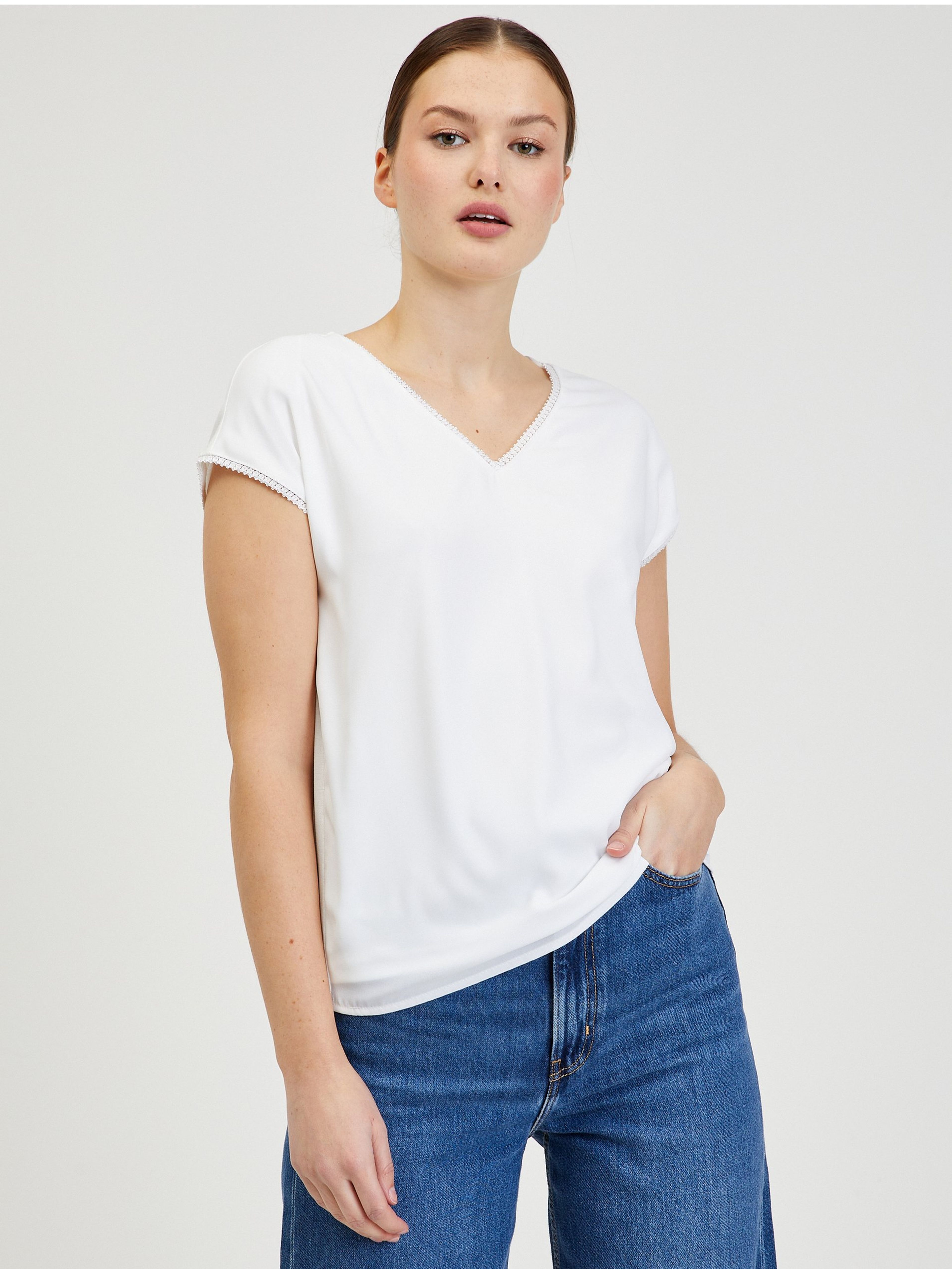 Weißes Damen T-shirt ORSAY