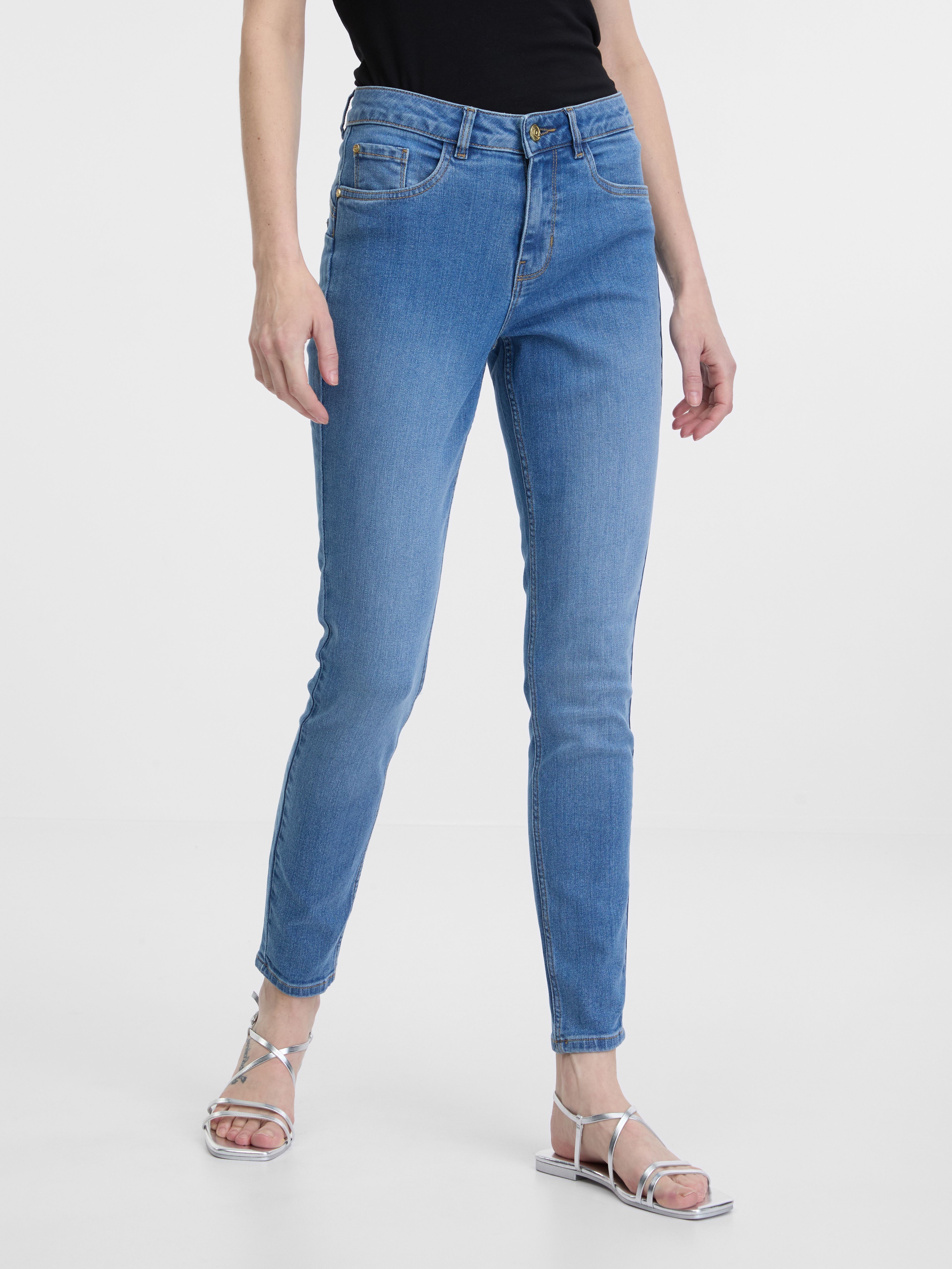 Svetlo modre ženske skinny jeans hlače ORSAY