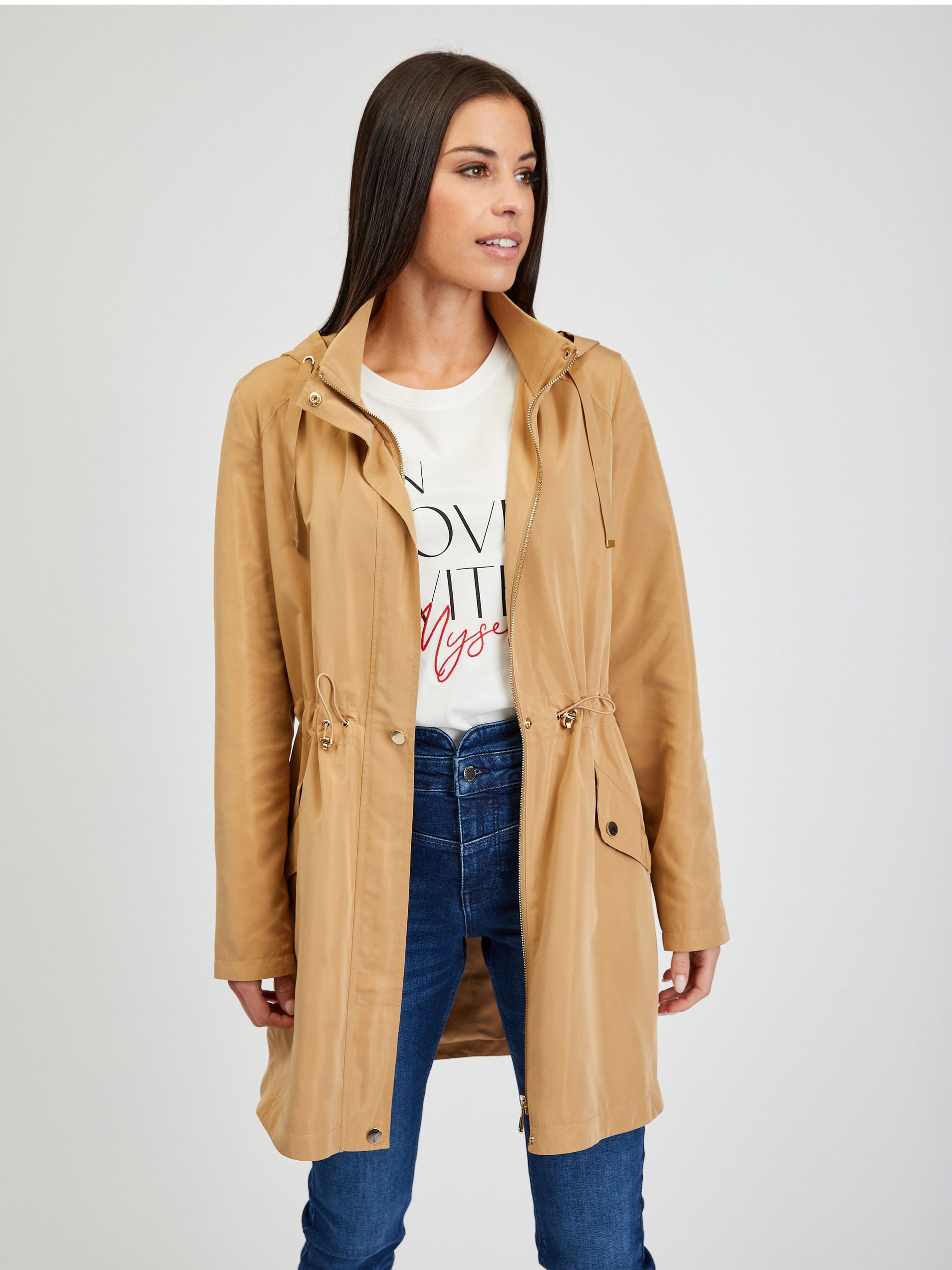 Světle hnědá dámská parka ORSAY | Orsay.cz - Oficiální e-shop značky ...