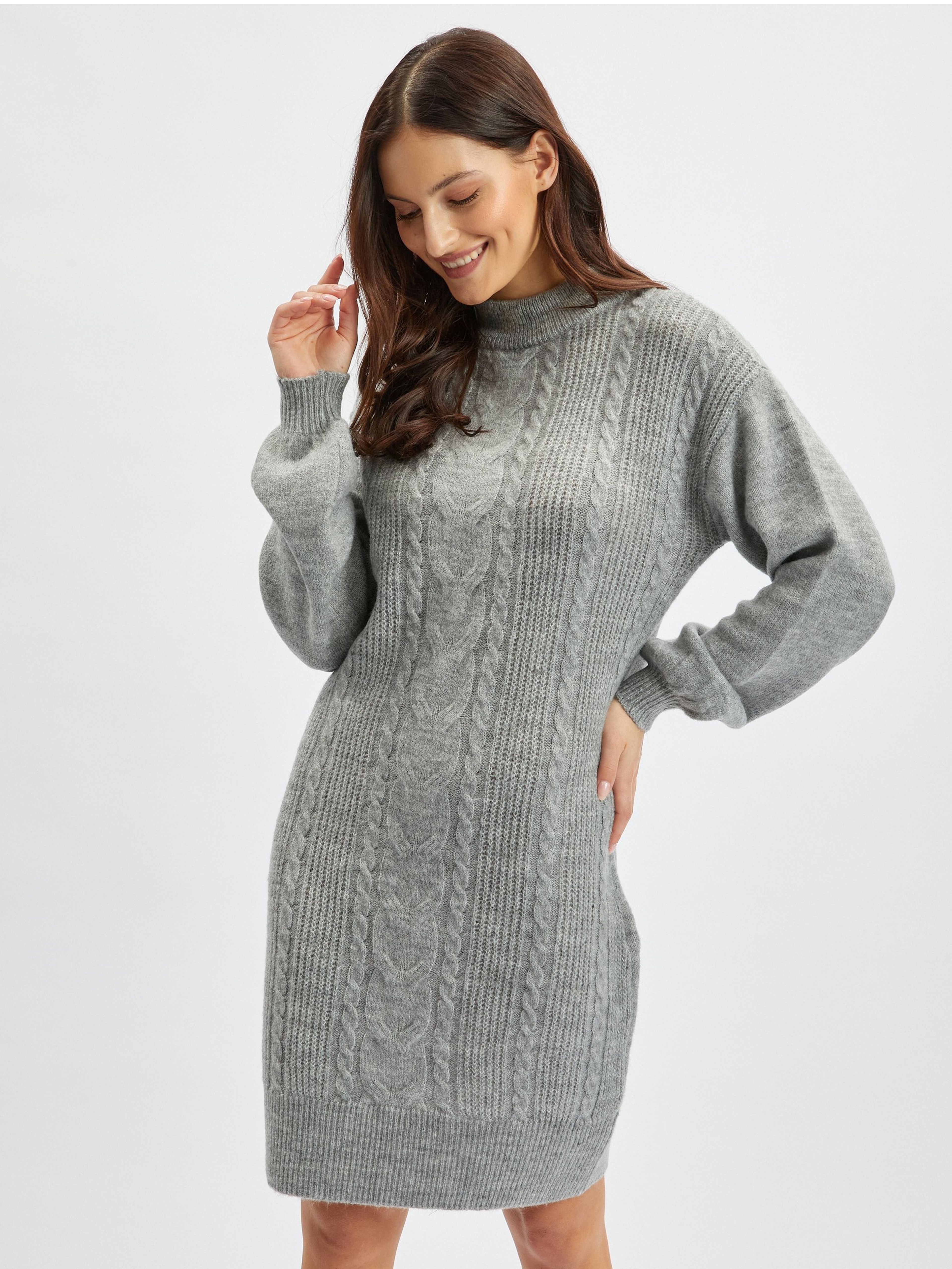 ORSAY világosszürke női pulóverruha
