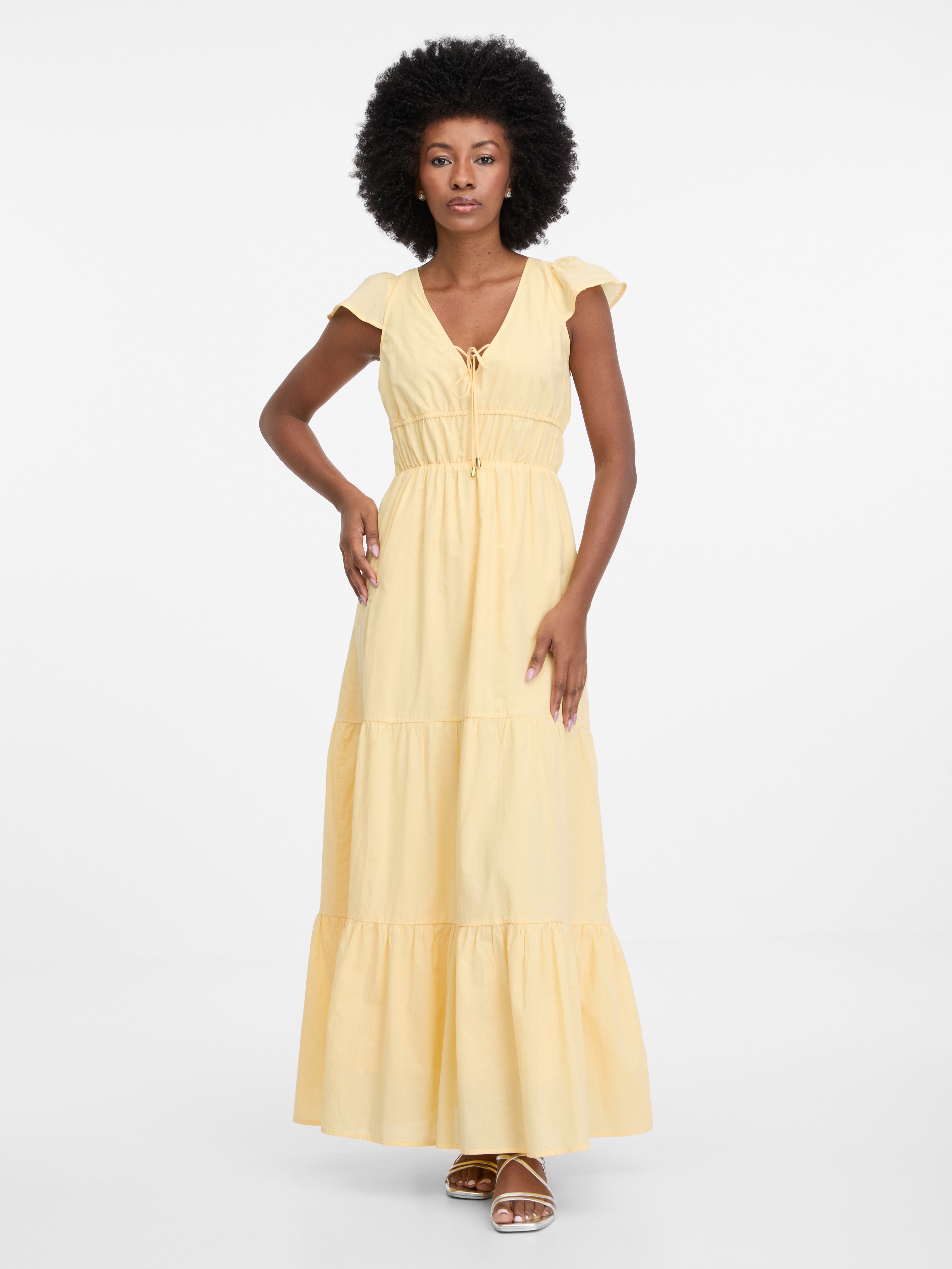 Žuta ženska maxi haljina ORSAY