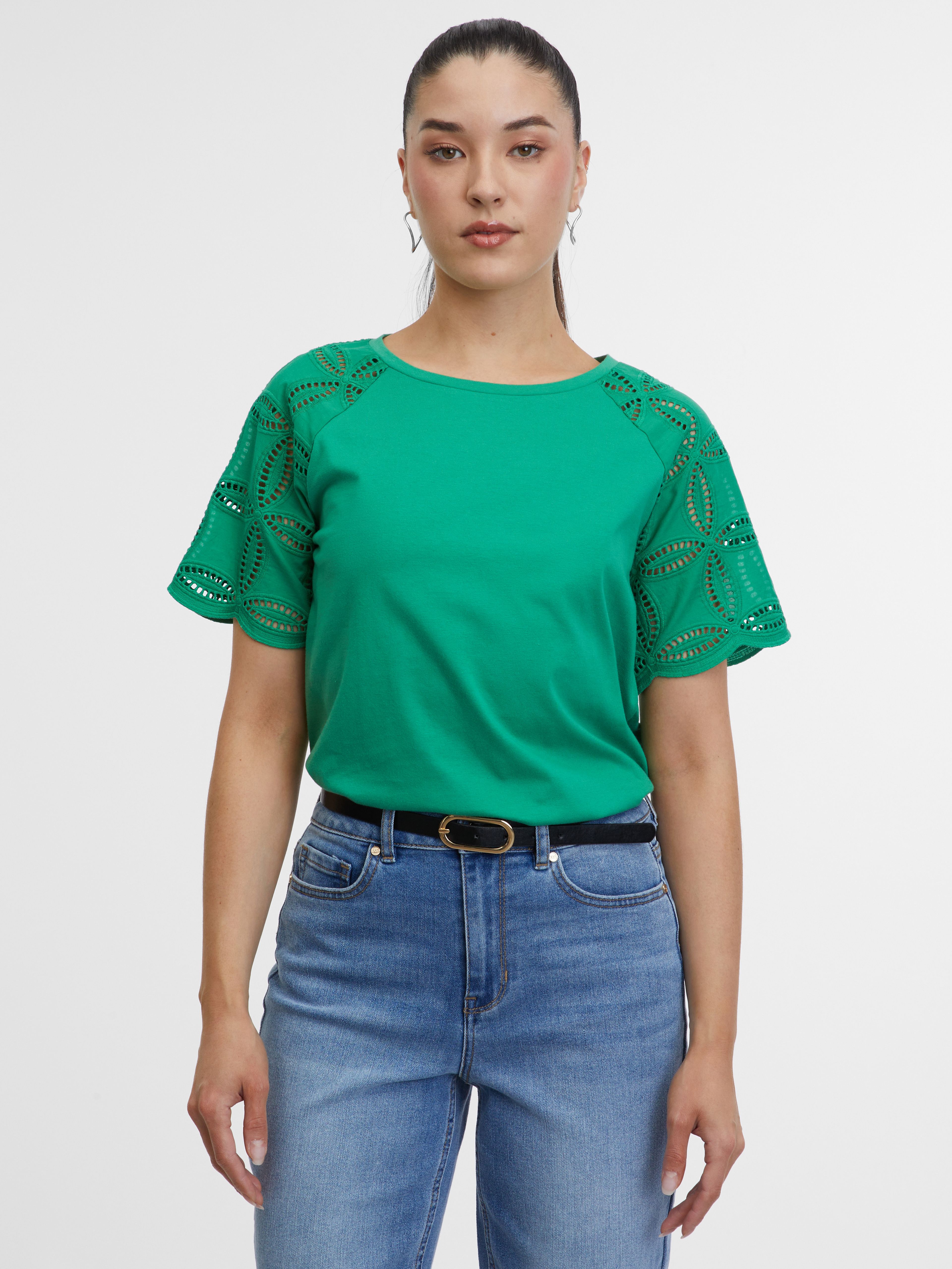 Tricou de dama verde ORSAY