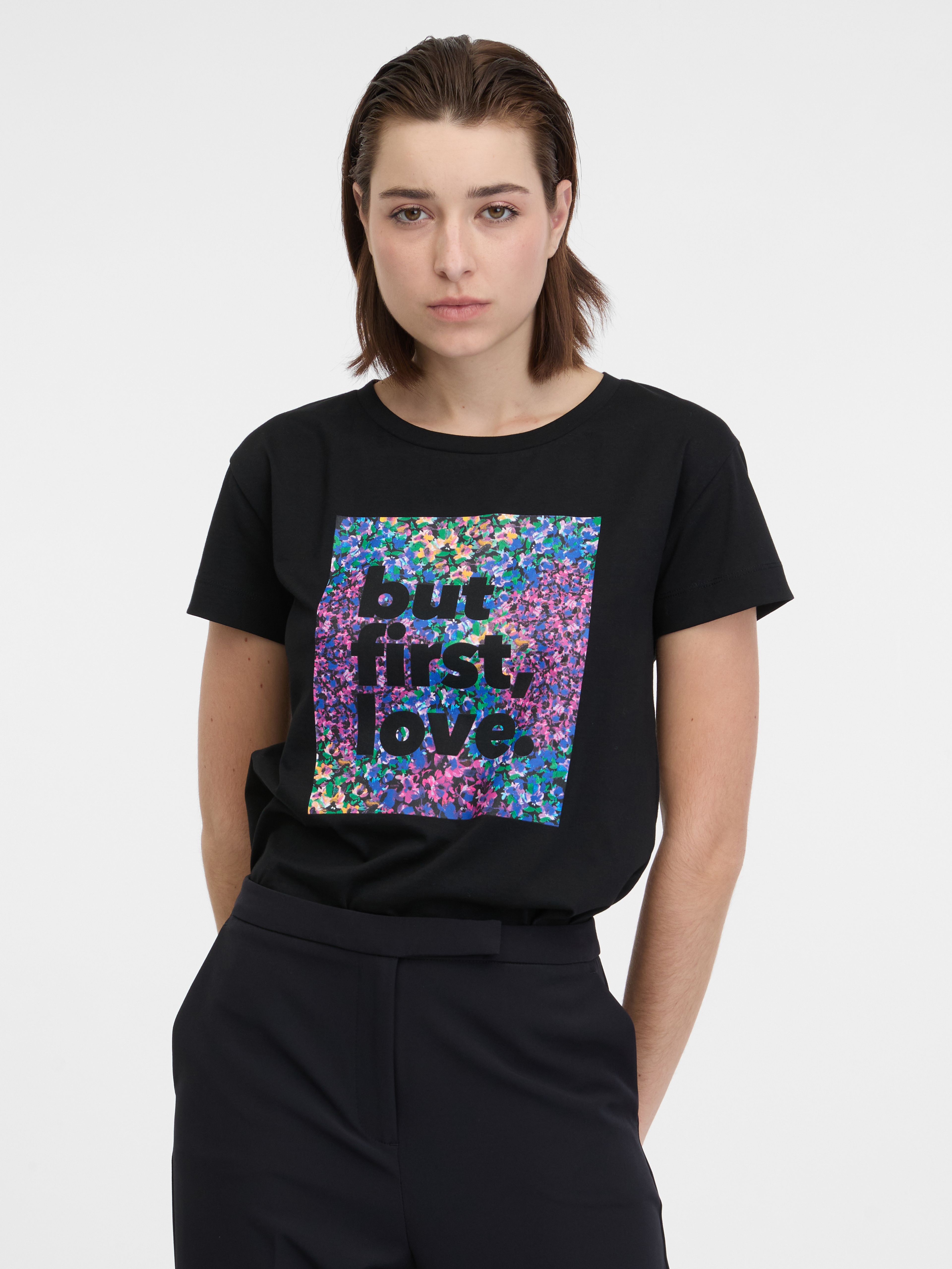 Tricou negru pentru femei ORSAY