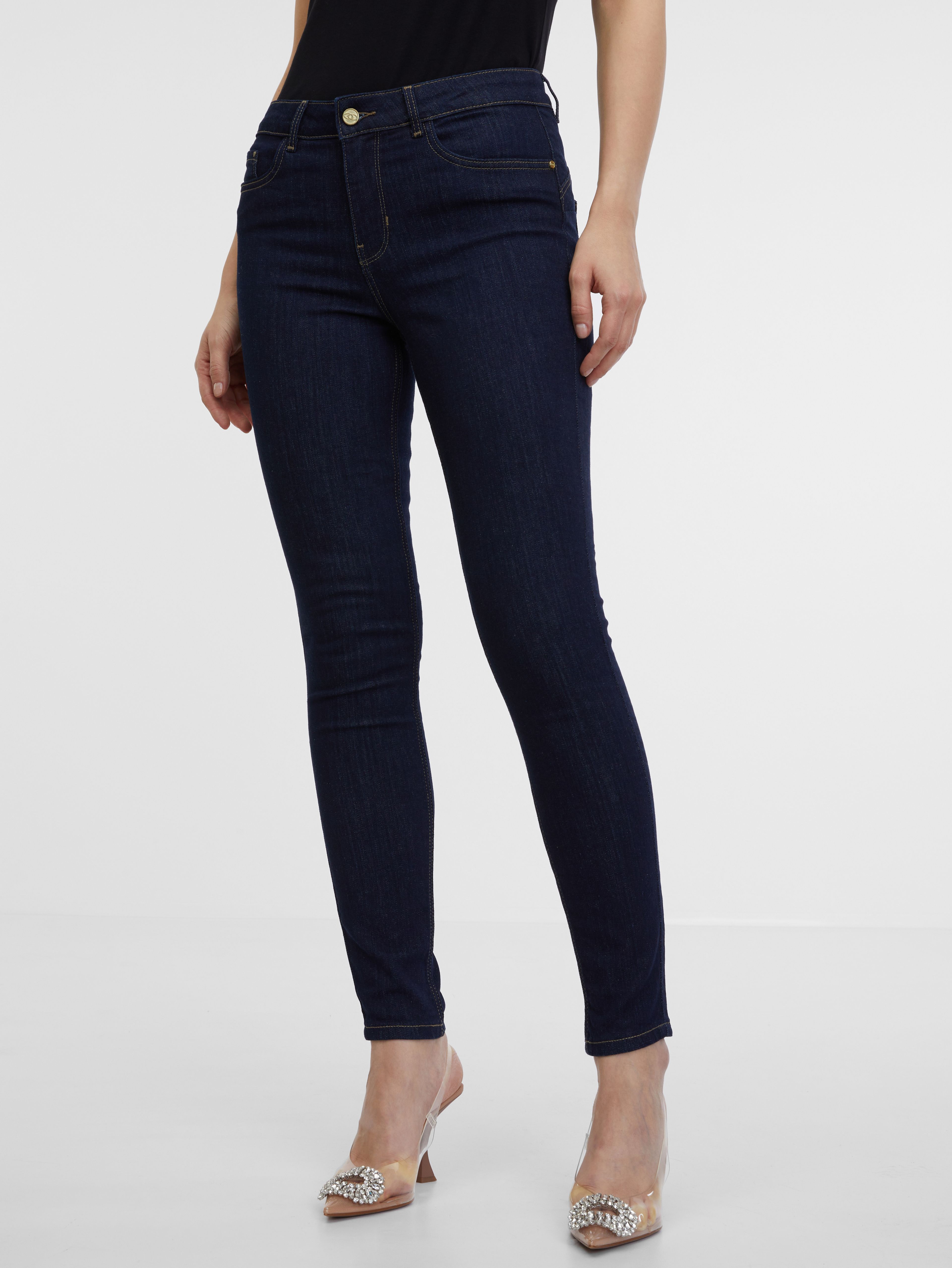 Dunkelblaue Skinny-Fit-Jeans Damen ORSAY