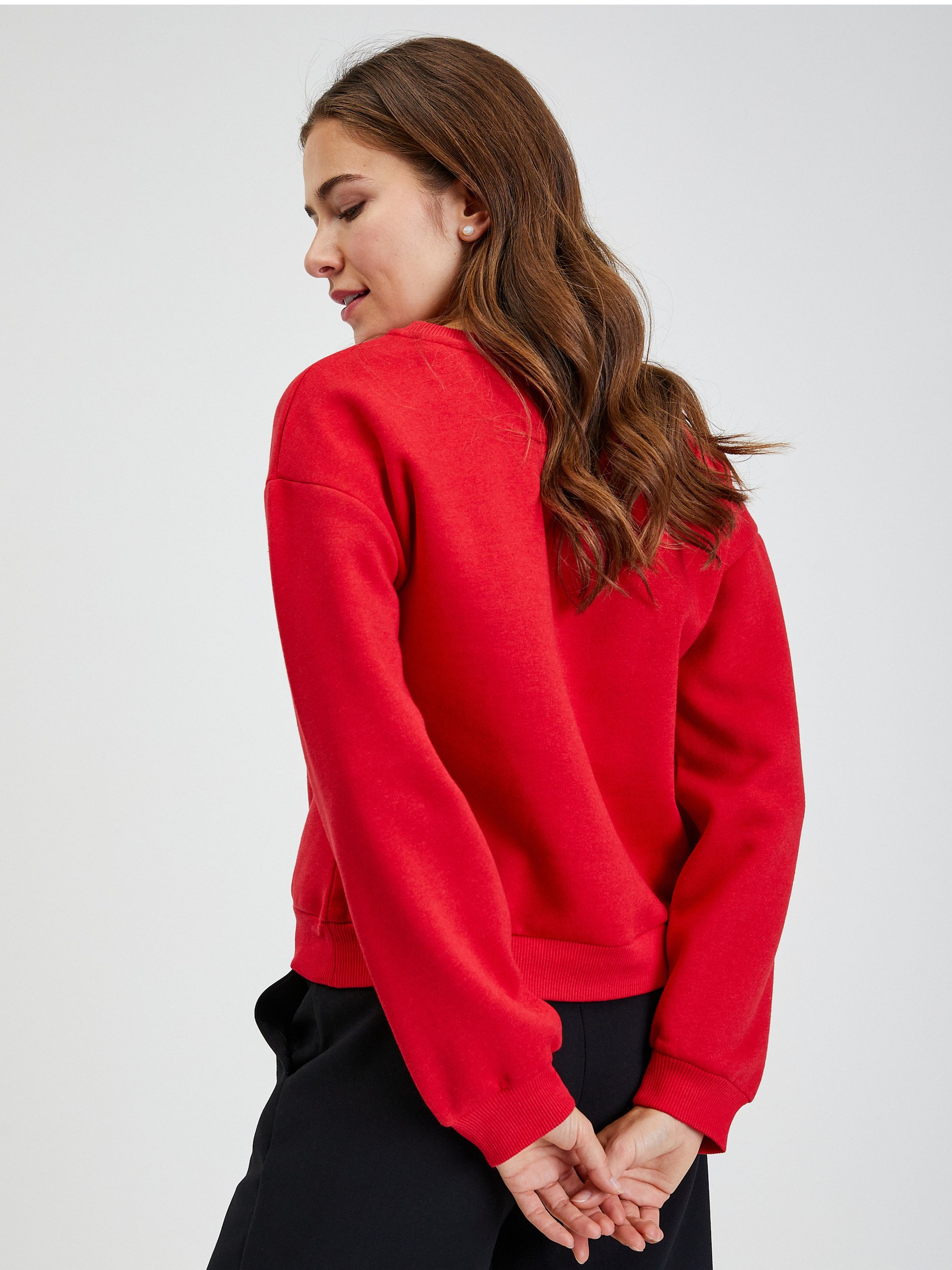 Rotes lockeres Damen Sweatshirt ORSAY | Orsay.at - Der offizielle E ...