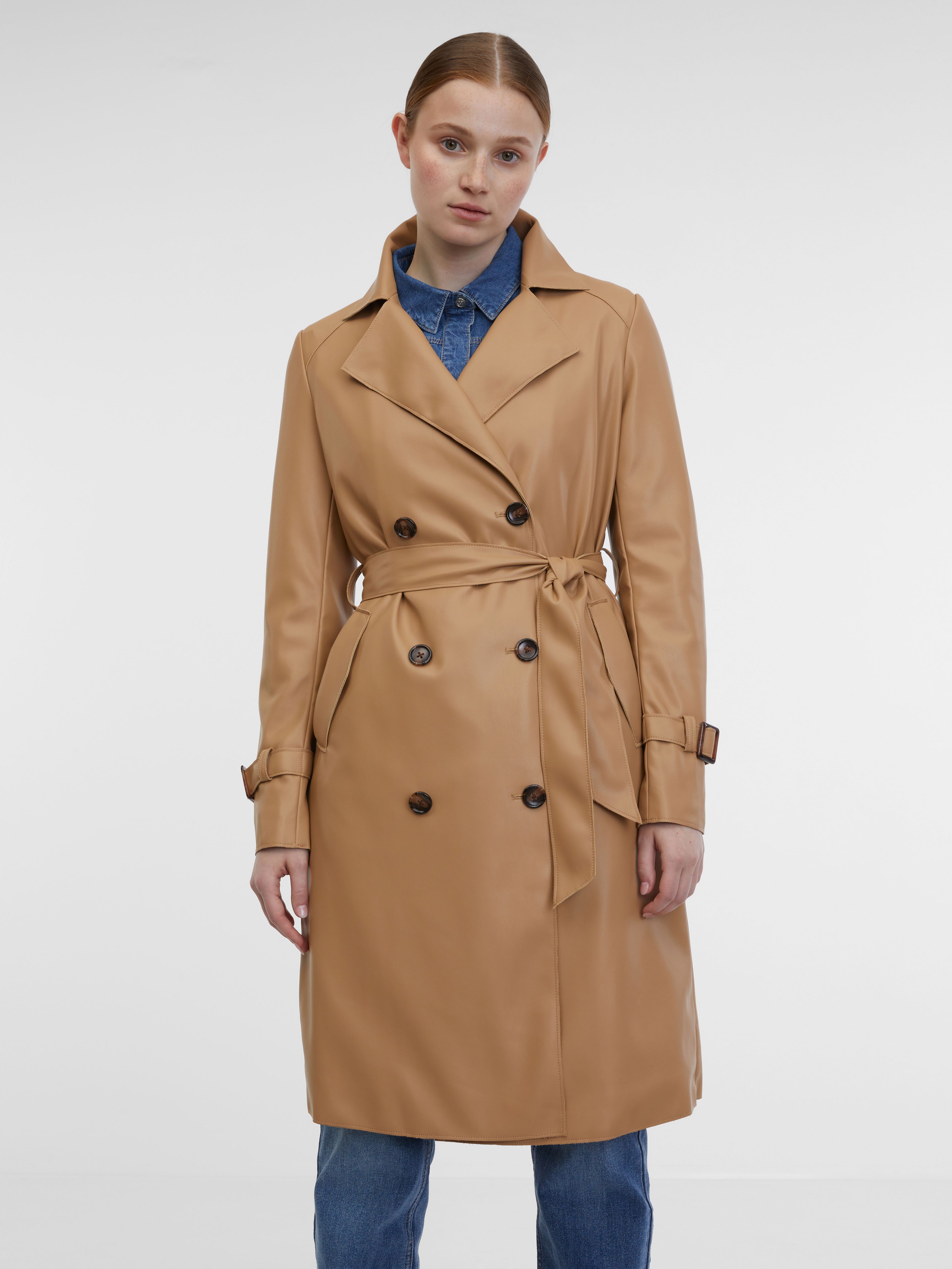 ORSAY bézs színű női trench kabát