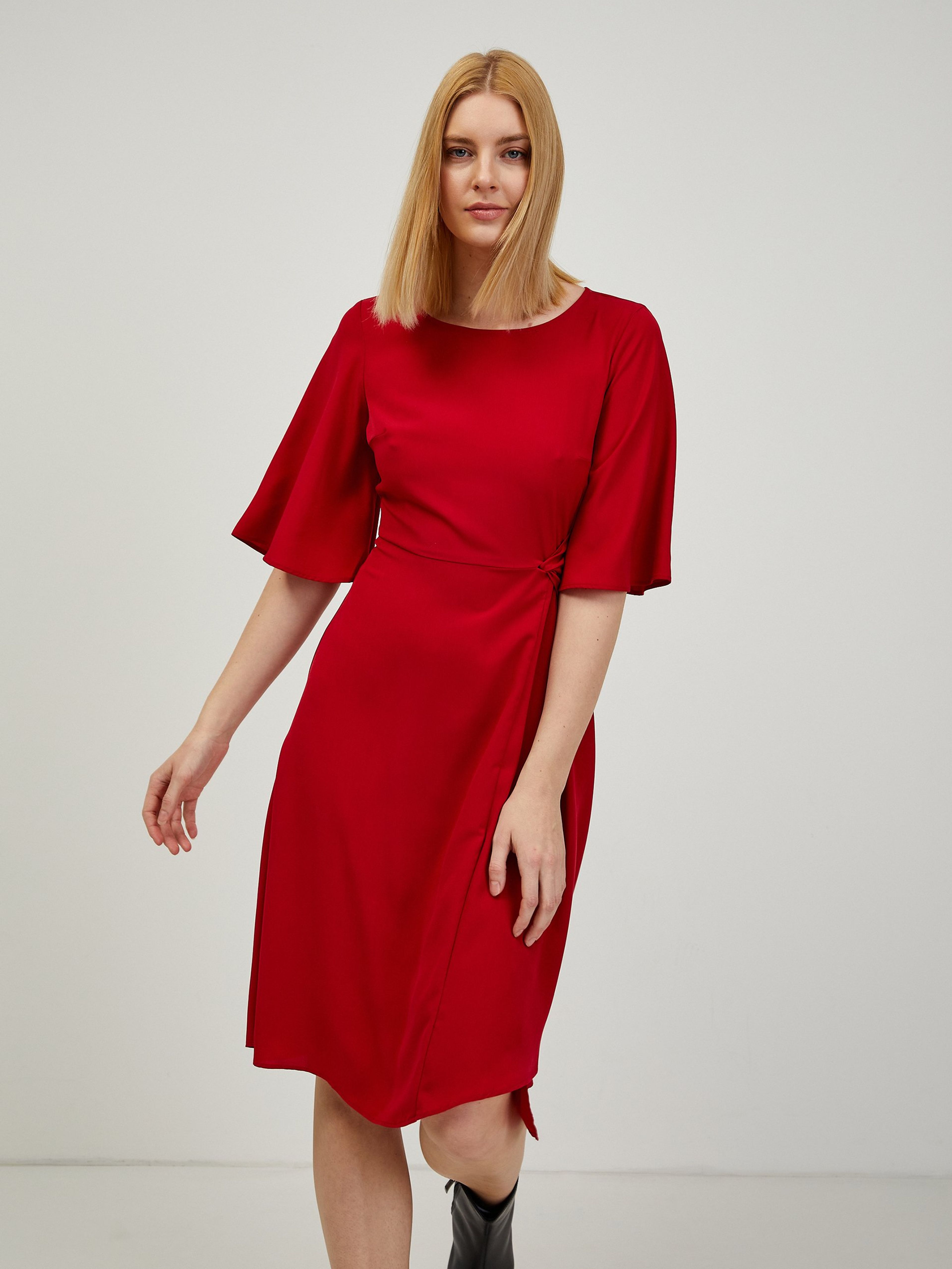 Czerwona sukienka damska ORSAY