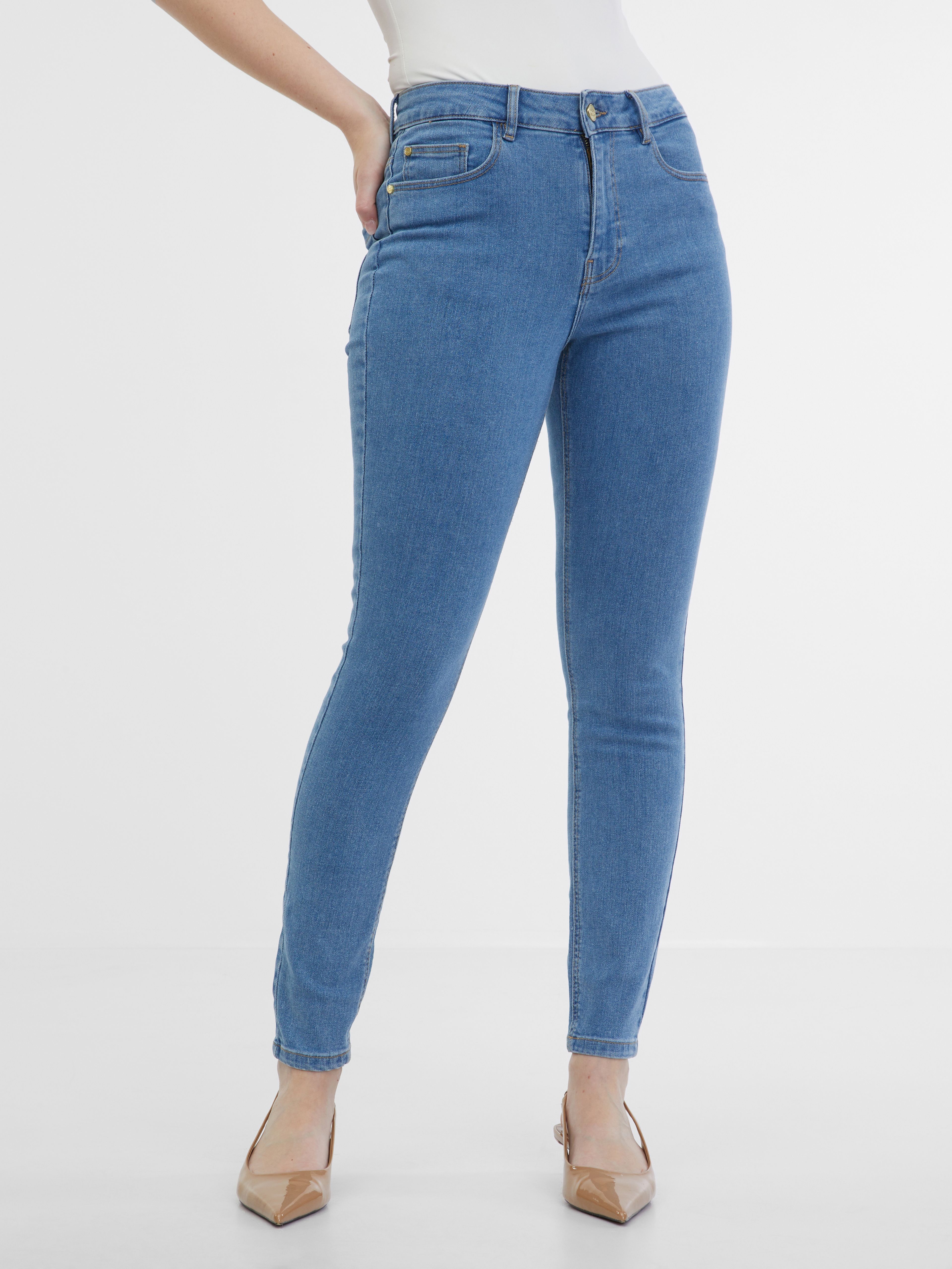 Hellblaue Damen Skinny Fit Jeans ORSAY