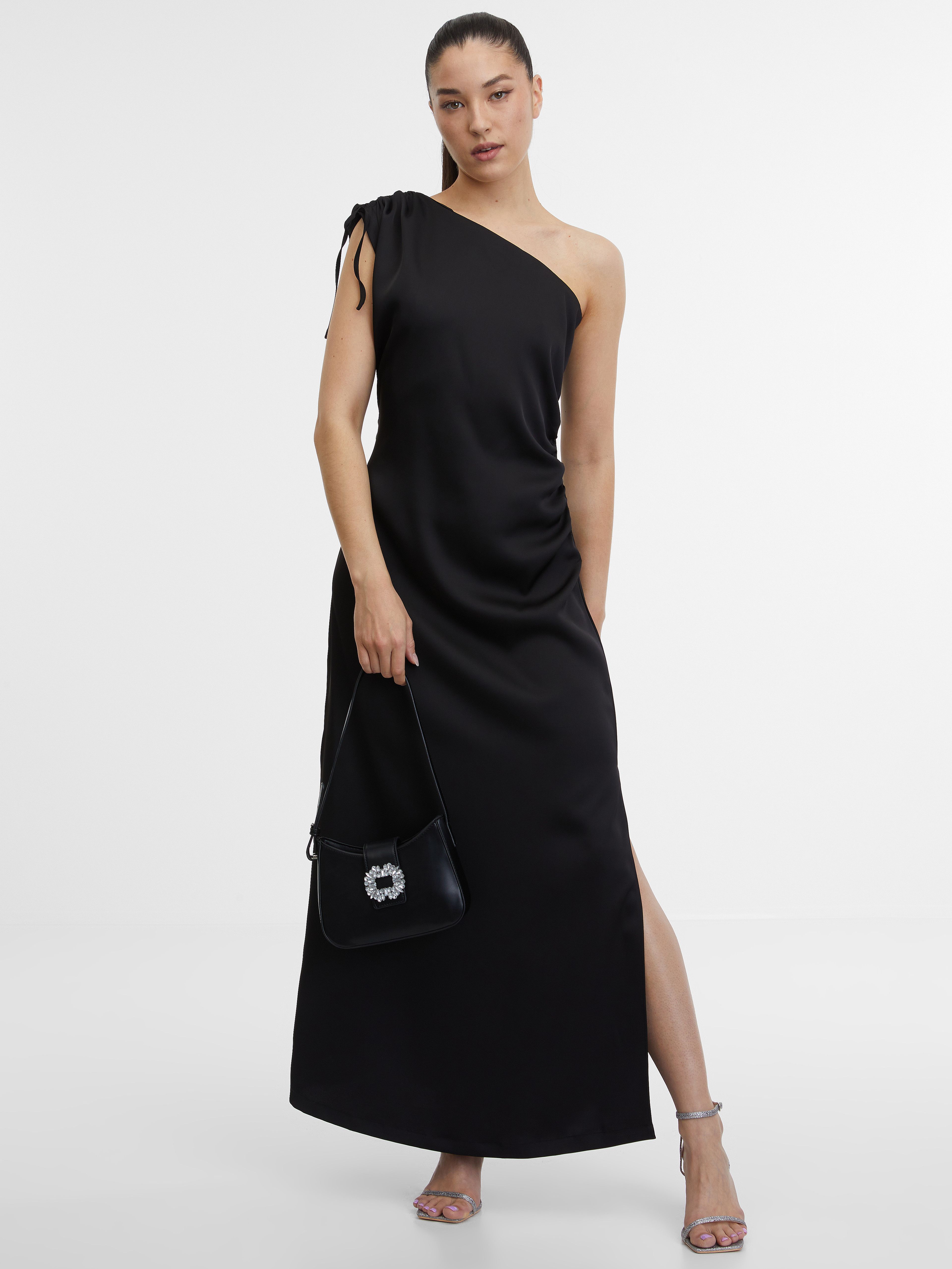 Crna ženska maxi haljina ORSAY