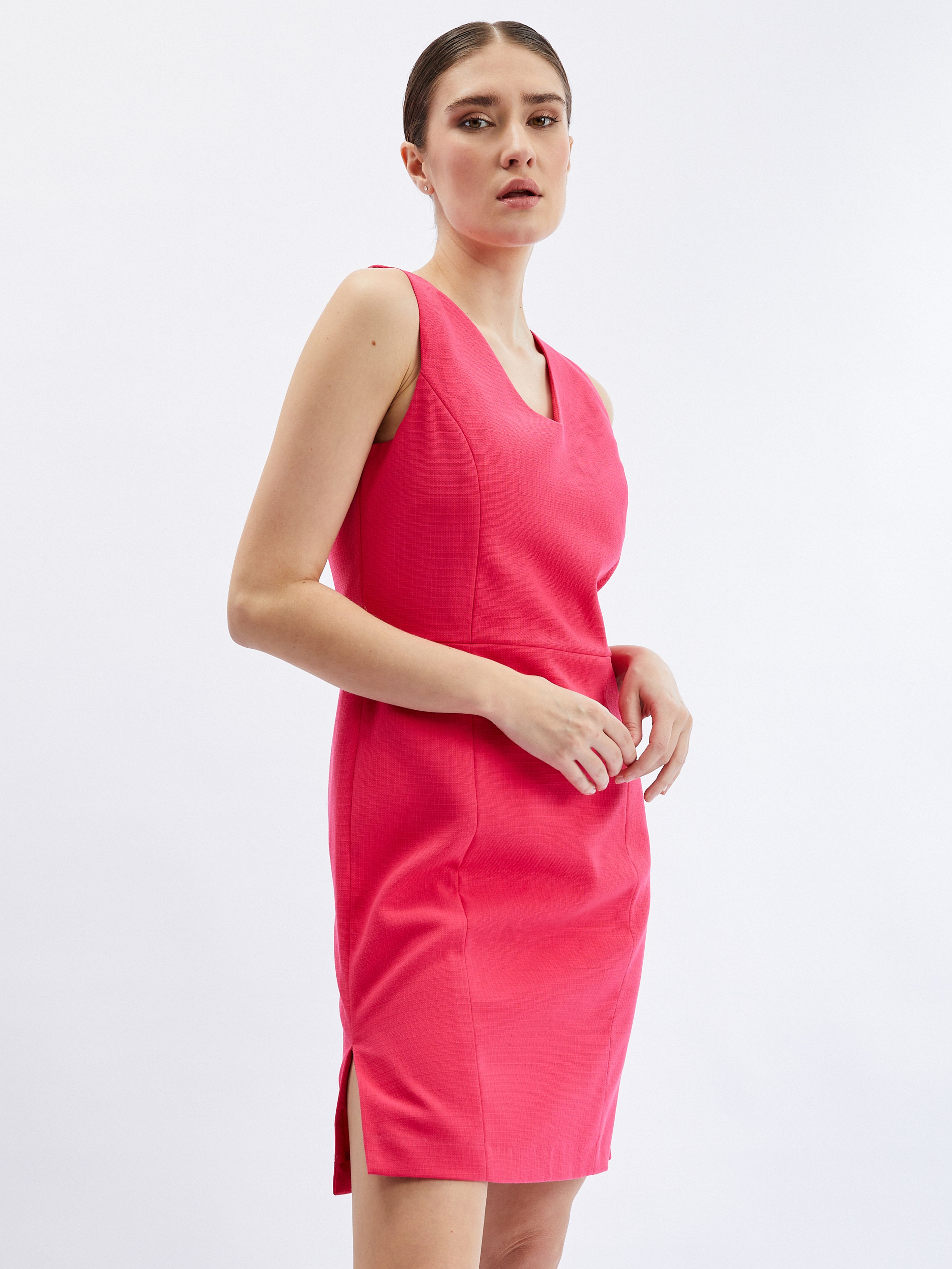 Růžové dámské pouzdrové šaty ORSAY