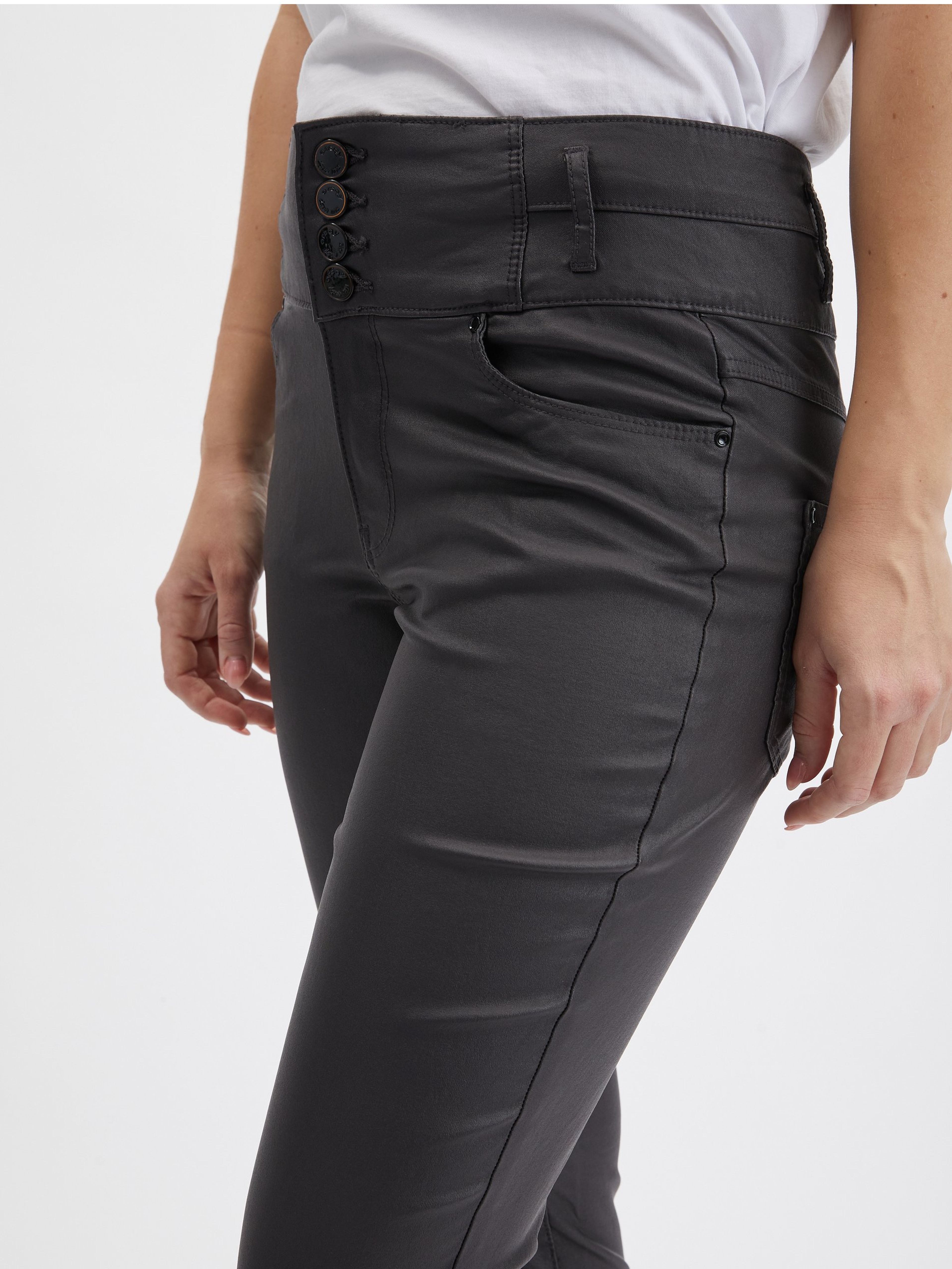 Dunkelgraue Damen-Skinny-Fit-Hose ORSAY   - Der offizielle E-Shop  der Marke ORSAY für Deutschland