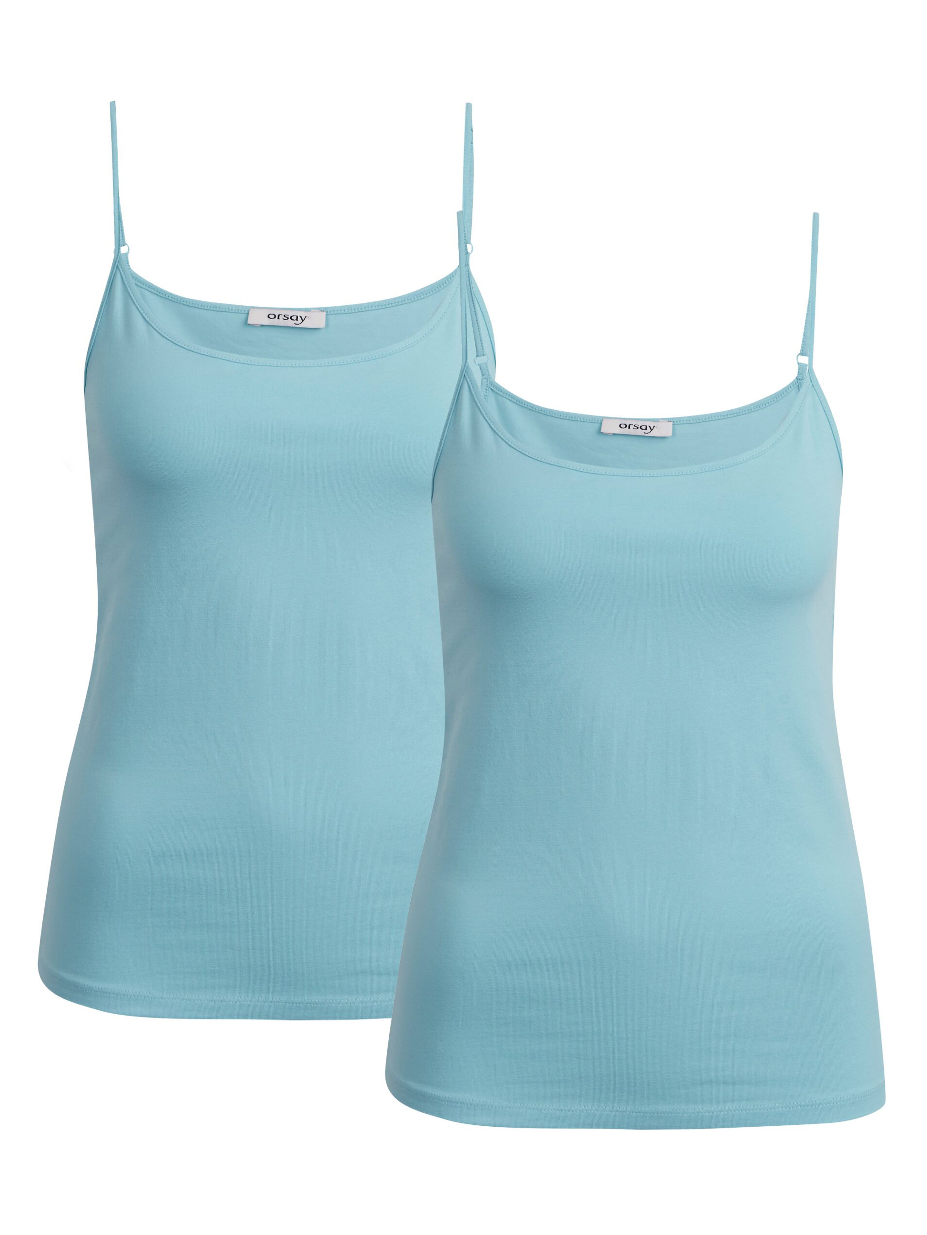 Zestaw dwóch podstawowych bluzek damskich w kolorze jasnoniebieskim ORSAY