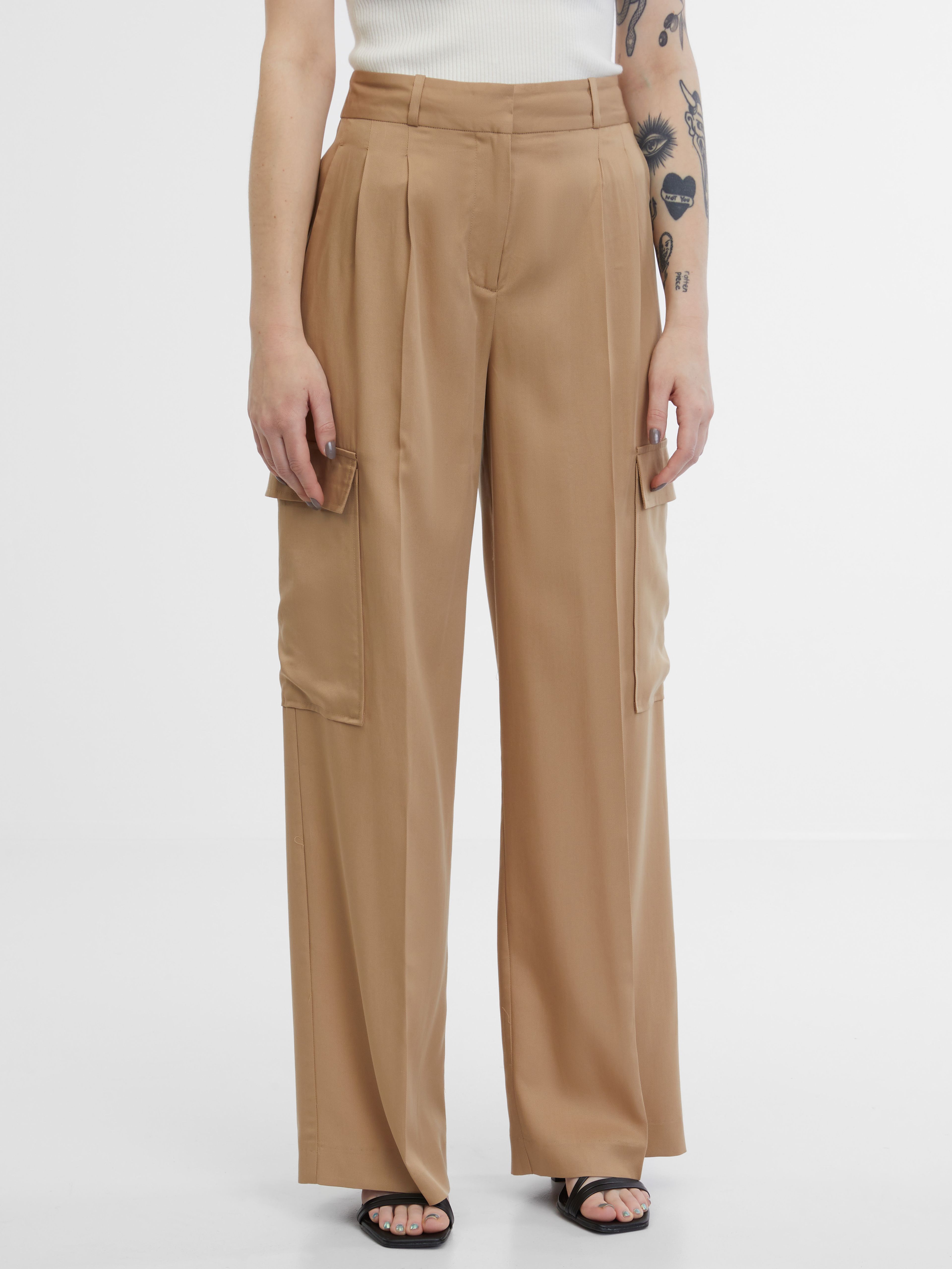 Pantaloni maro pentru femei ORSAY