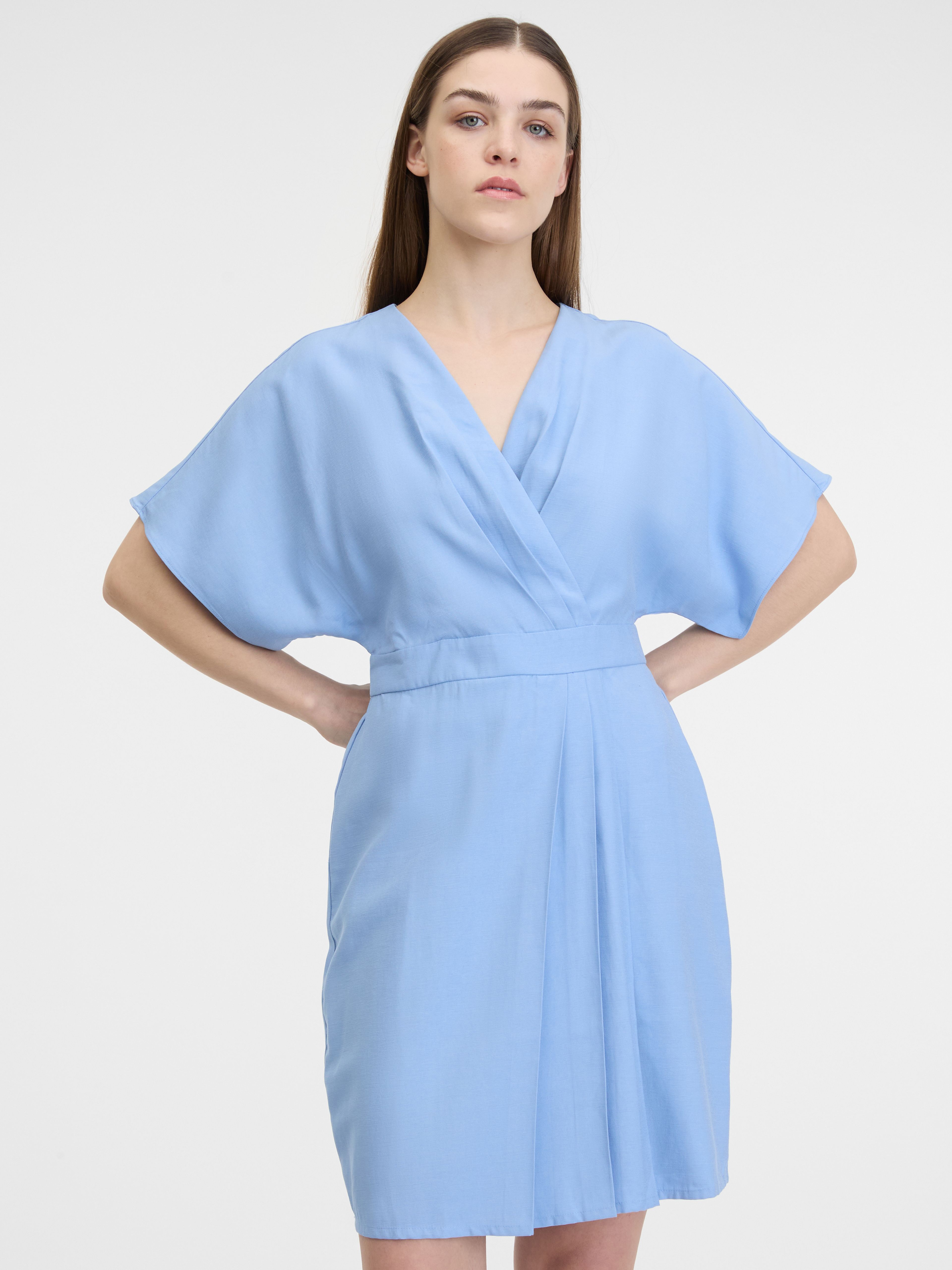 Svetlo modra ženska obleka ORSAY