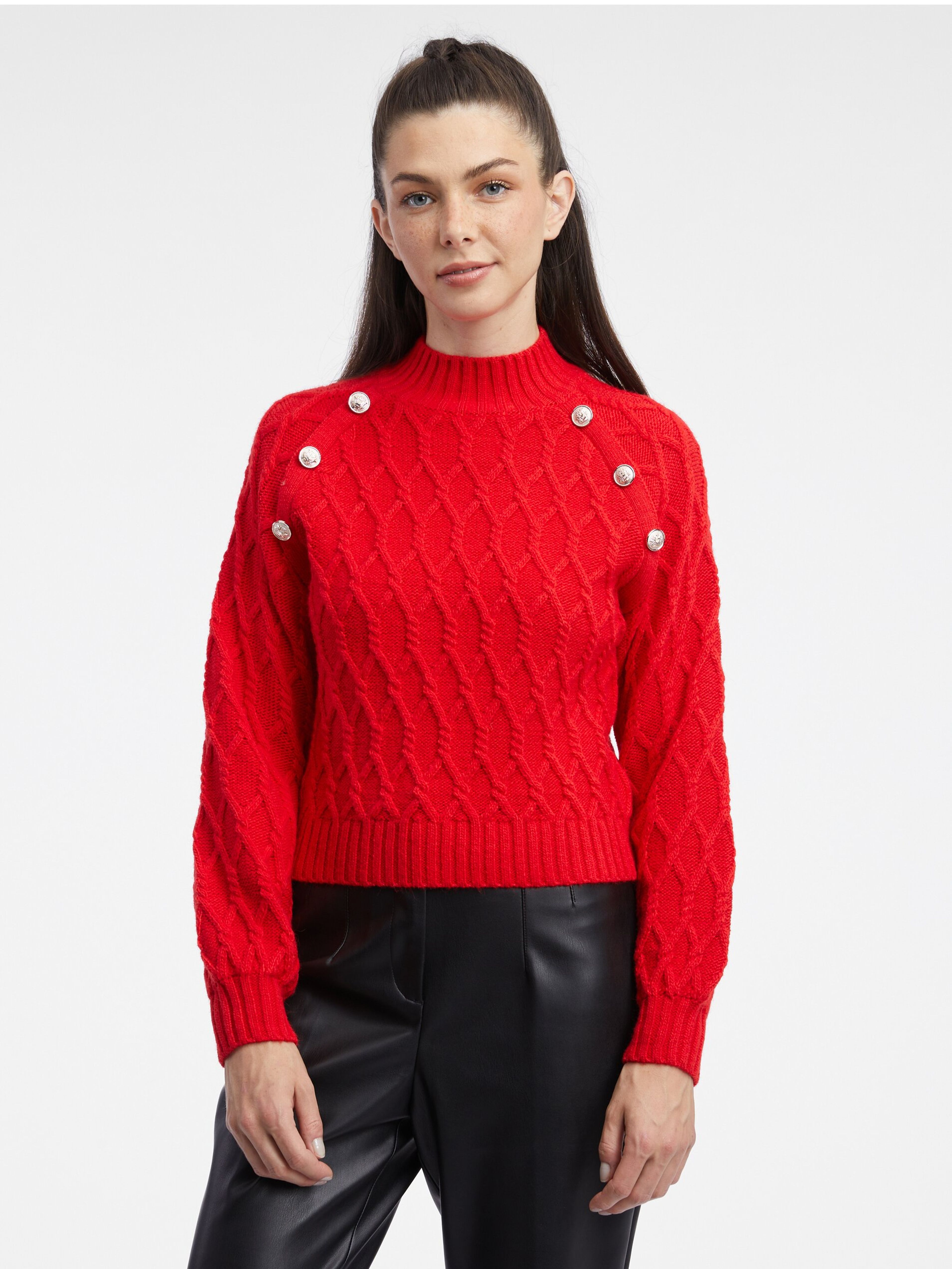Červený dámsky sveter ORSAY