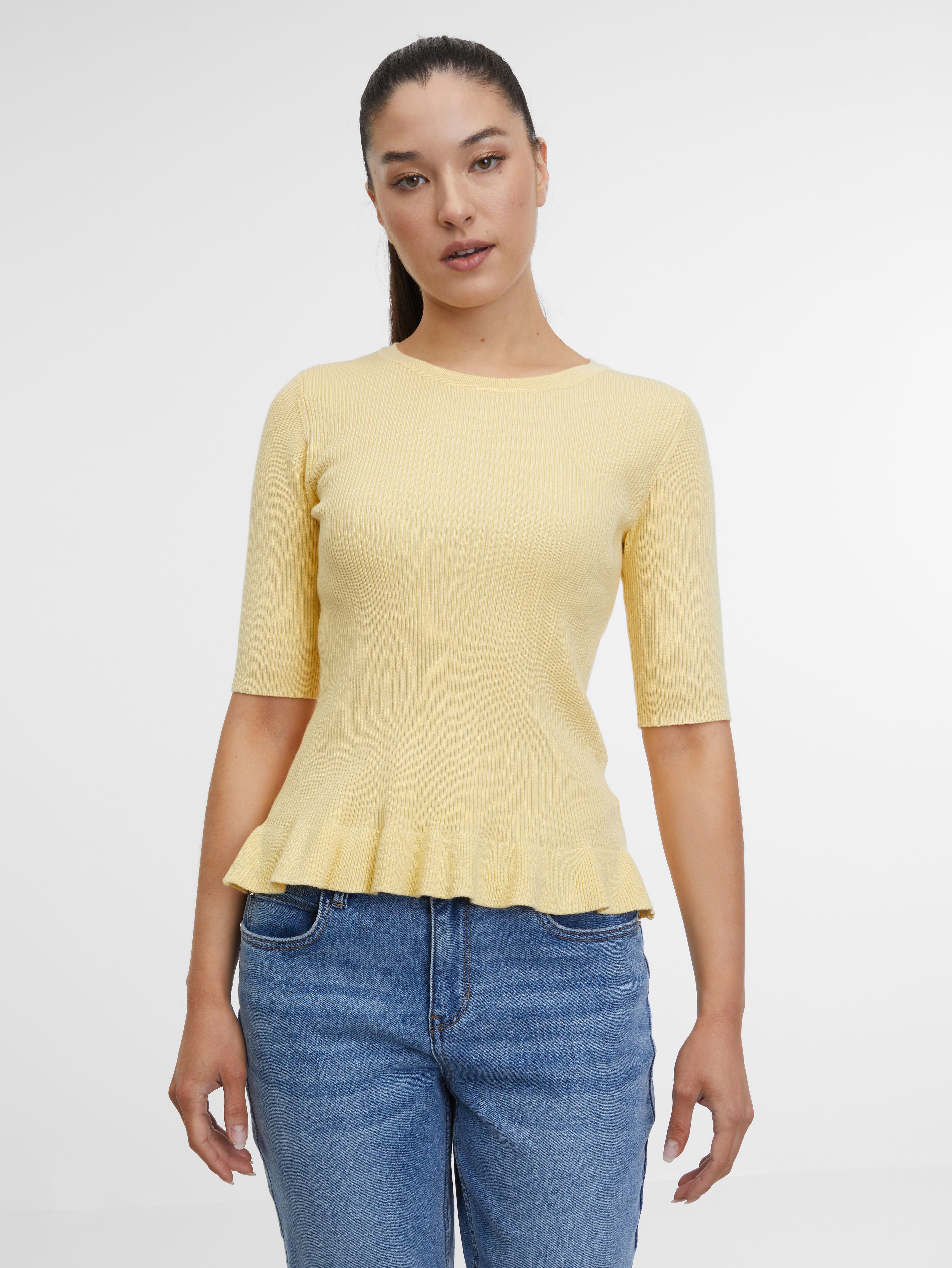 Žlté dámske tričko ORSAY